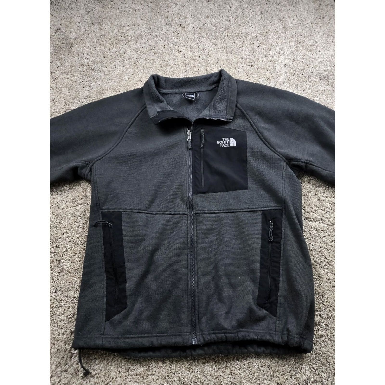 The North Face The North Face Windwall Jacket Mens XL Gray Full Zip Pockets Outdoor Lobo Windbreaker Fleece Overall Size US XL / EU 56 / 4 - 4 Thumbnail