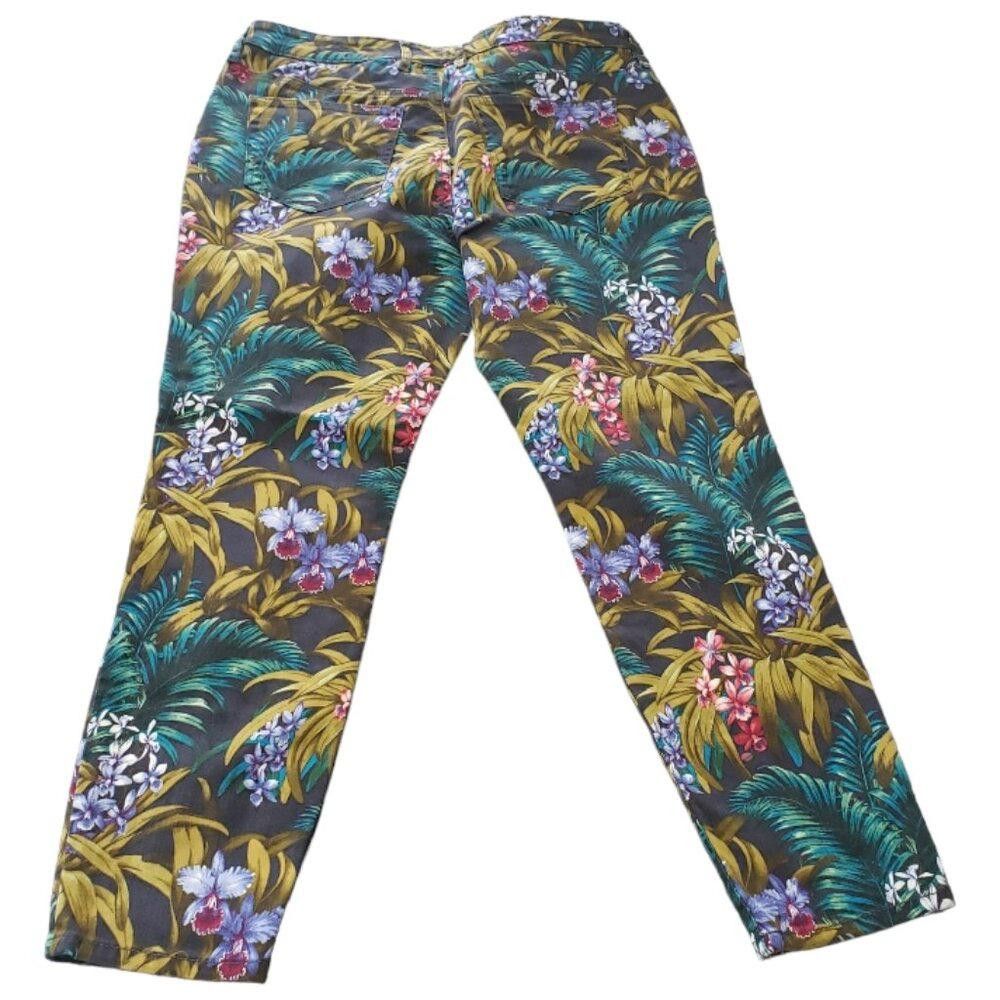 Tommy Bahama CT1478 Tommy Bahama Colorful Jungle Design Skinny Ankle Jean Size 30" / US 8 / IT 44 - 3 Thumbnail
