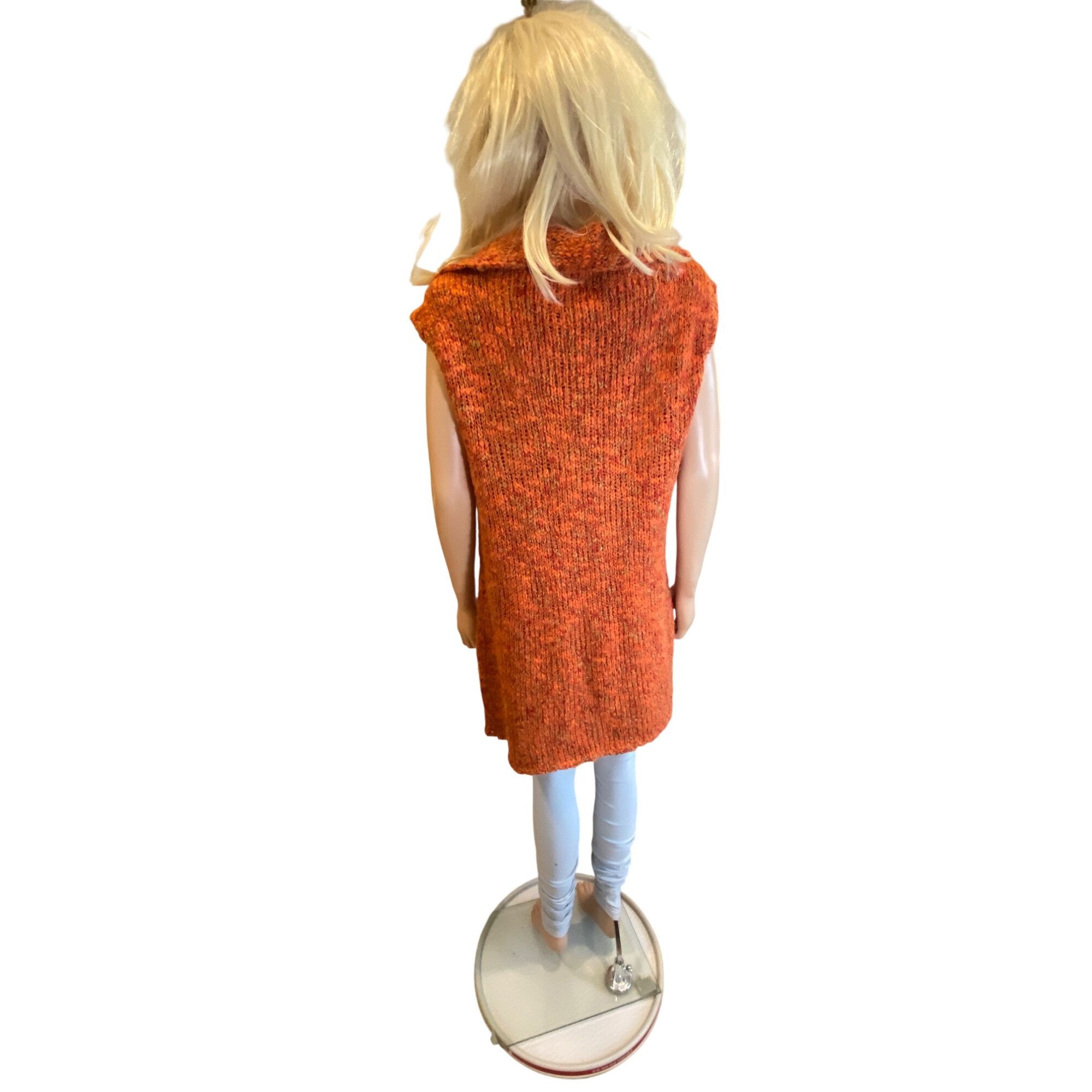 Other Chico's Crochet Long Sweater Cardigan Vest W's M Wool Blend Size M / US 6-8 / IT 42-44 - 5 Thumbnail
