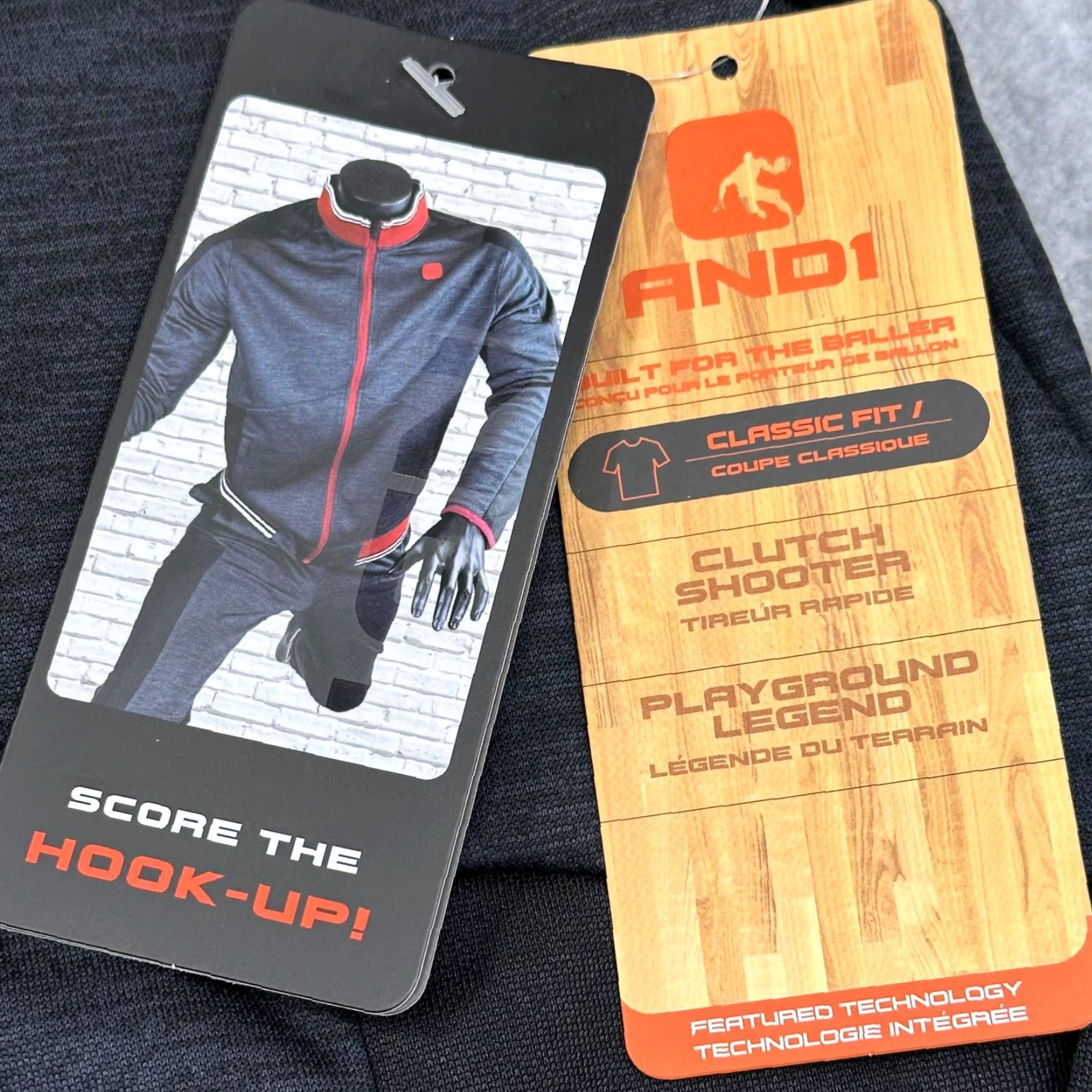 Vintage AND1 Dribble Jacket Mens XL Full Zip Black Heather Shooting Shirt Basketball NWT Size US XL / EU 56 / 4 - 4 Thumbnail