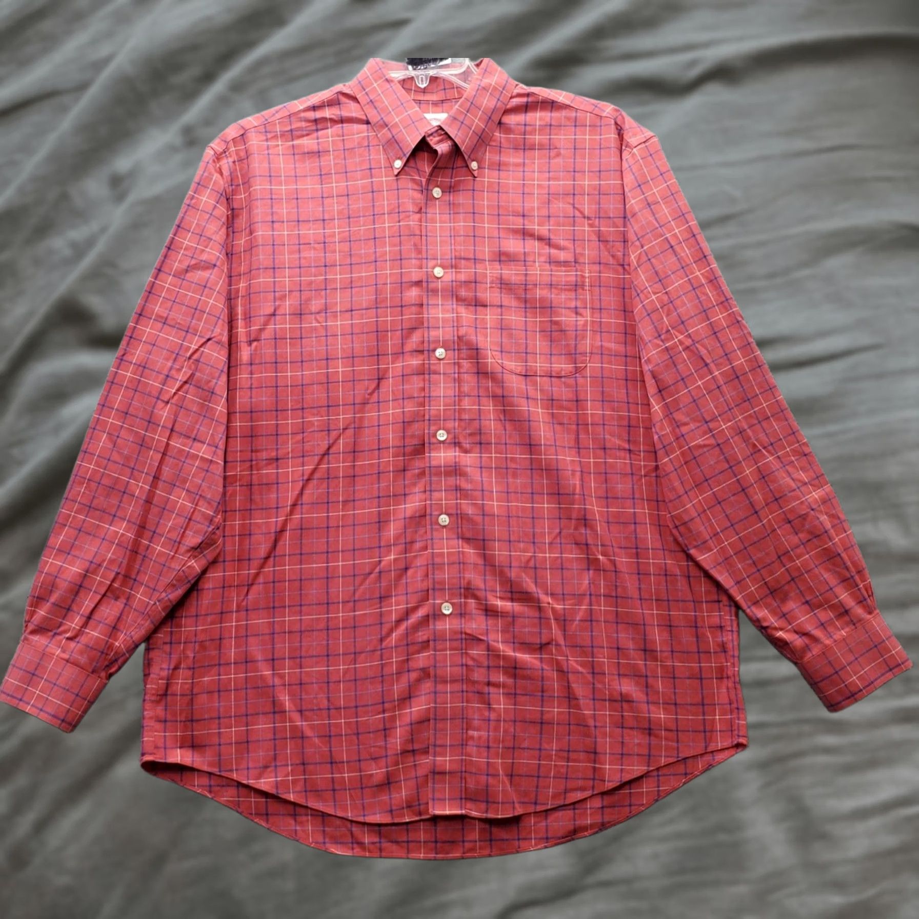 Brooks Brothers Brooks Brothers Shirt Men Large Multi Checkered Non-Iron Regular Fit Button Down Mens Size L Size US L / EU 52-54 / 3 - 1 Thumbnail
