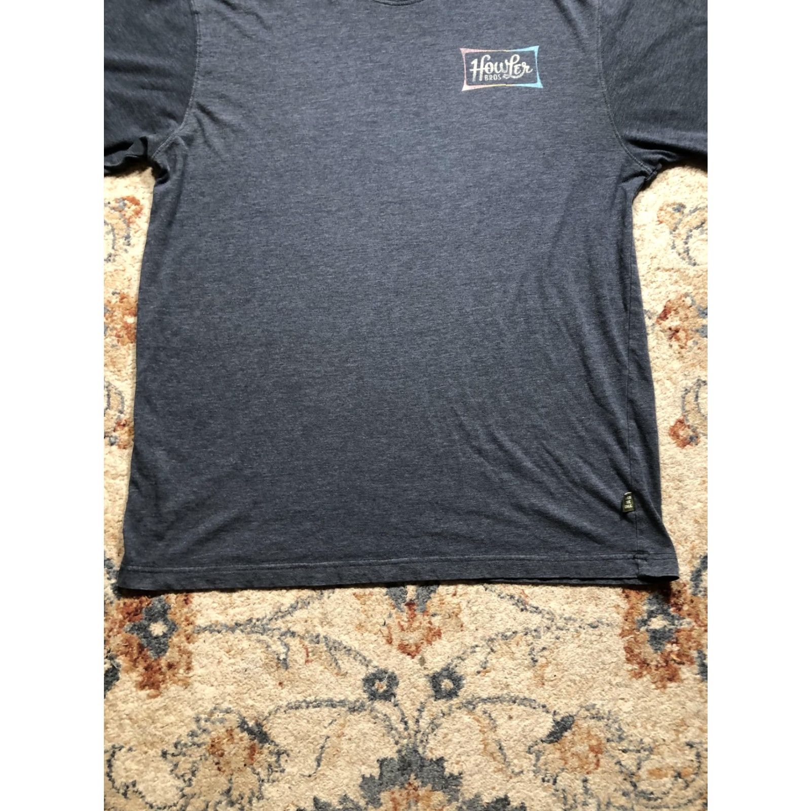 Logo 7 Howler Bros Shirt Mens XL Gray Heather Graphic Logo Heed The Call Austin Texas XL Men T-Shirt Crew Neck Short Sleeve Size US XL / EU 56 / 4 - 5 Thumbnail
