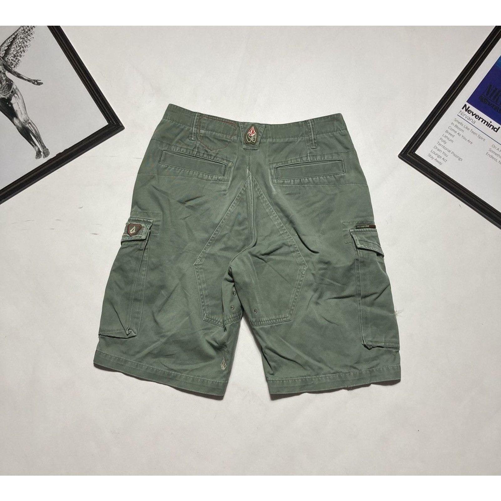 Volcom Vintage Volcom Olive shorts cargo y2k Size US 28 / EU 44 - 4 Thumbnail