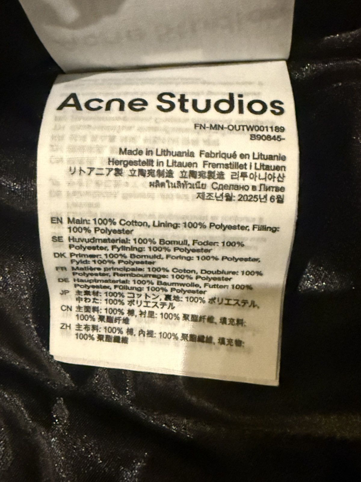 Acne Studios ACNE STUDIOS FLANNEL BUTTON-UP SHIRT SIZE 50 Size US M / EU 48-50 / 2 - 8 Thumbnail