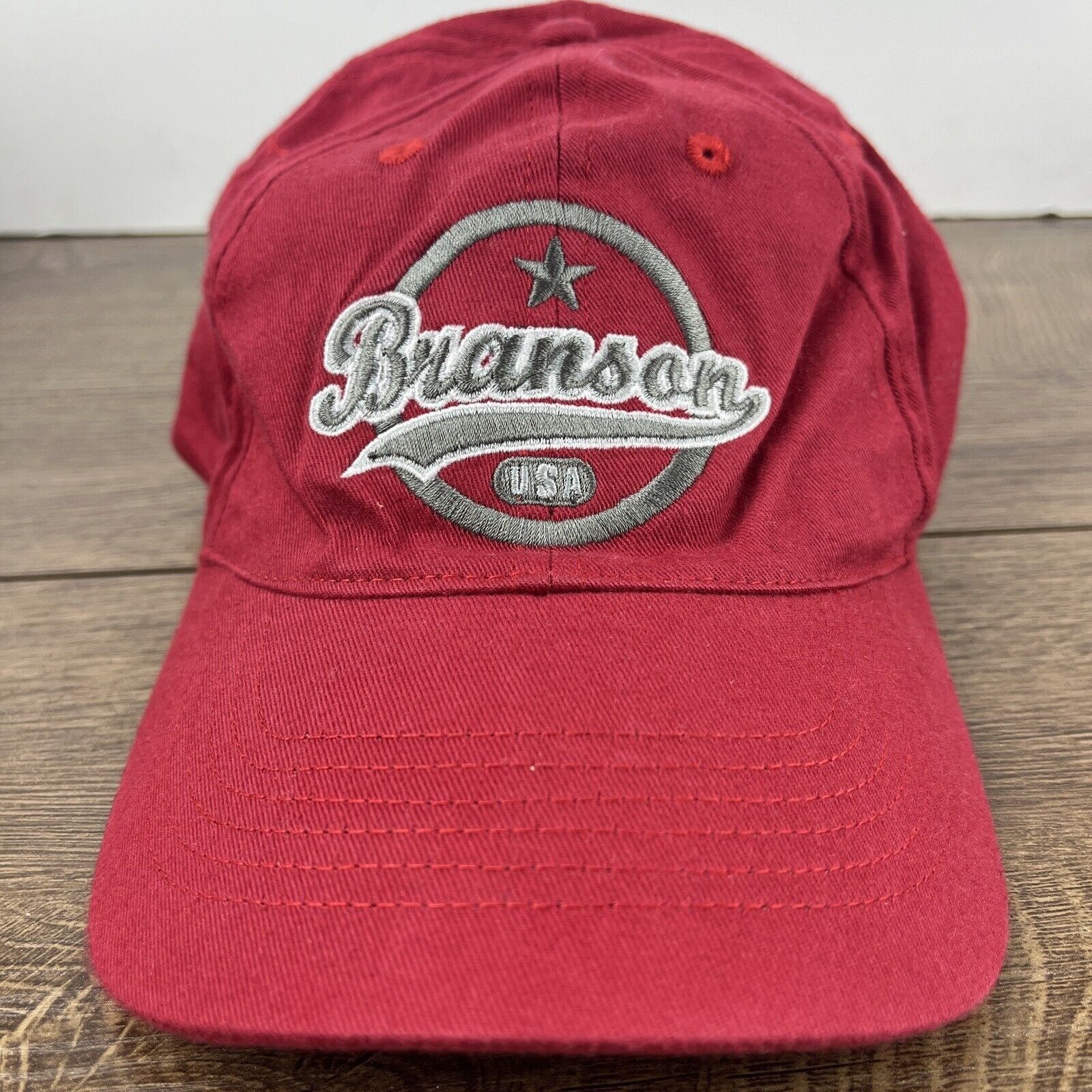 Other Branson USA Hat Branson Red Hat Adjustable Adult Size Hat Re Size ONE SIZE - 6 Thumbnail