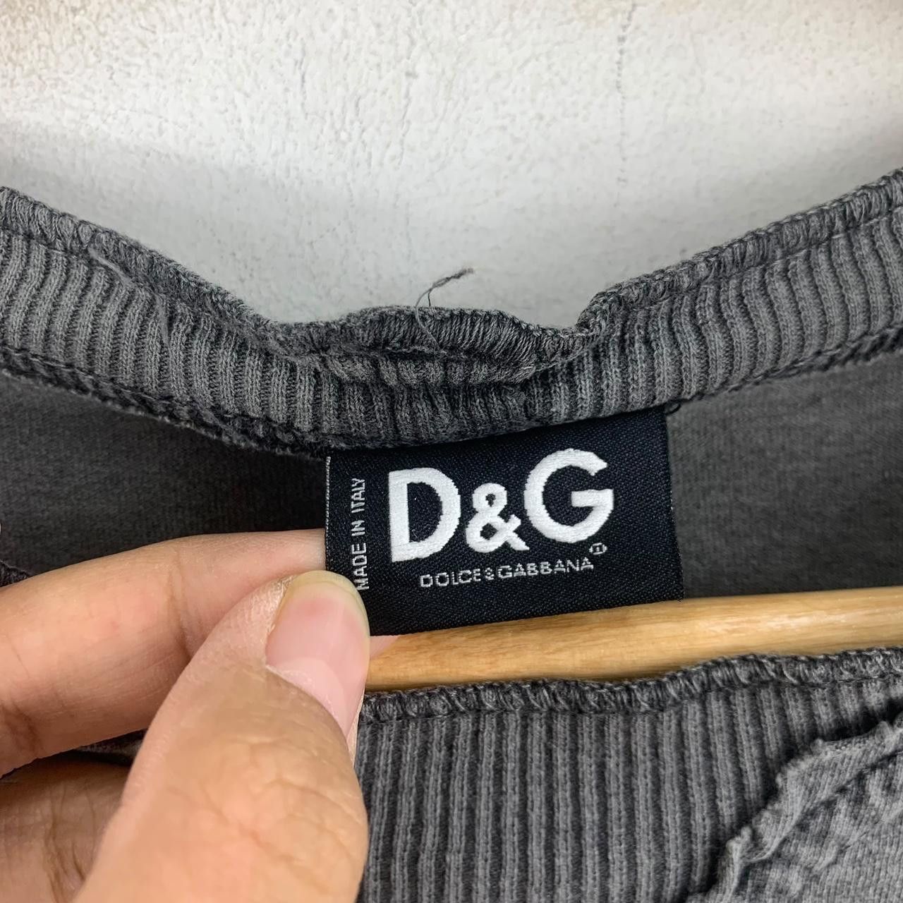 Vintage DOLCE GABBANA D&G Driver You Crazy Henley Tee Shirt Top Size L / US 10 / IT 46 - 3 Thumbnail