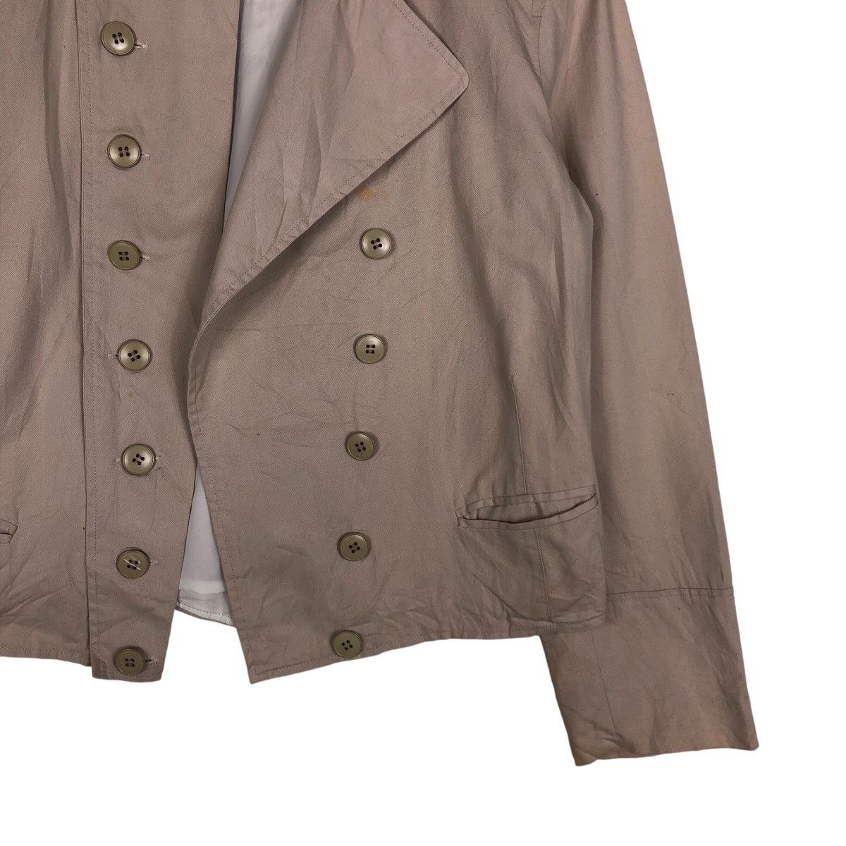 agnes b. 📌Cropped Biker Jacket Agnes B. Double Layer Breast Rare Size M / US 6-8 / IT 42-44 - 6 Thumbnail