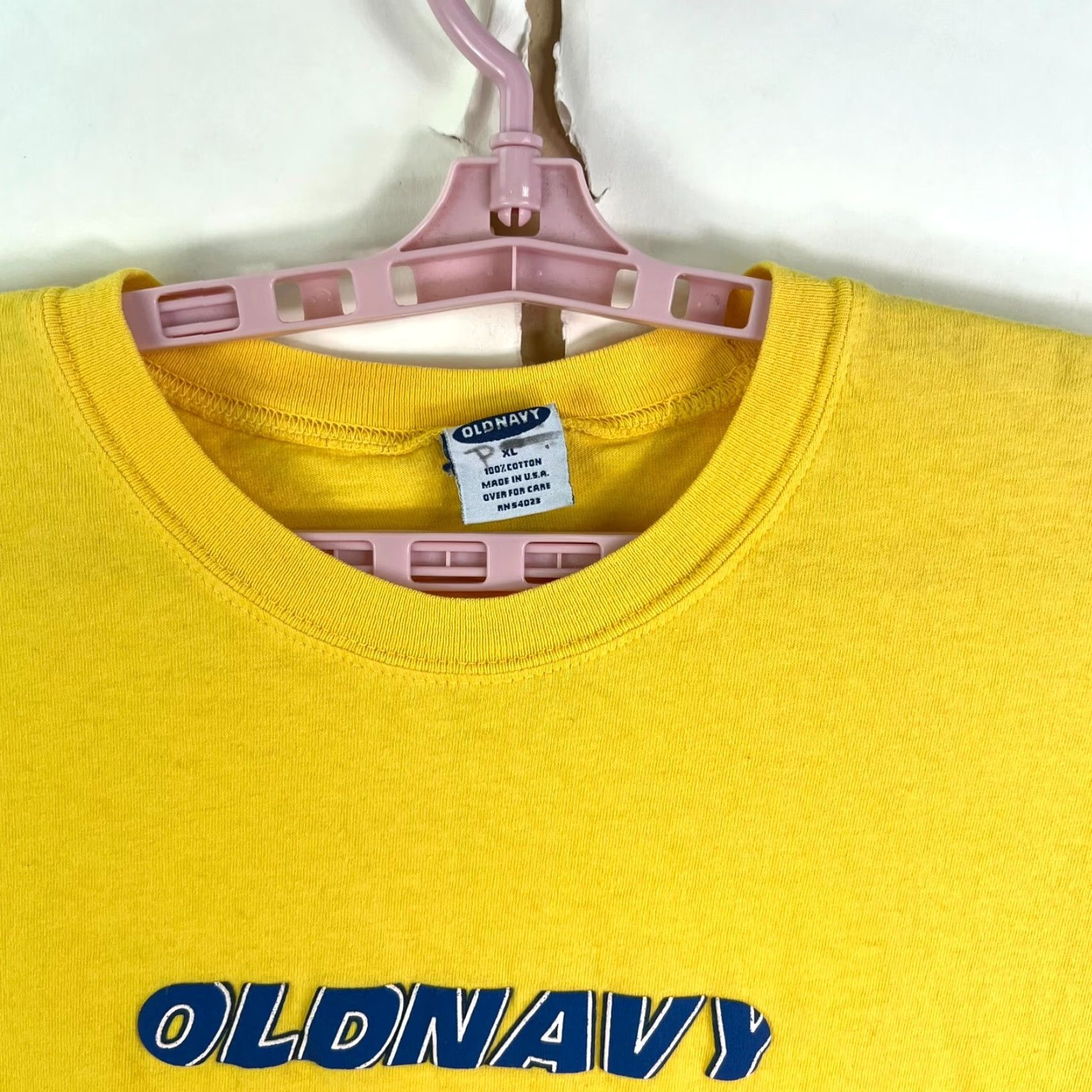 Old Navy VINTAGE Old Navy T-Shirt Long Sleeve Puff Print Yellow Mens XL Crew Neck 90s Retro Aerosmith Graphic Logo Limited Edition Size US XL / EU 56 / 4 - 4 Thumbnail
