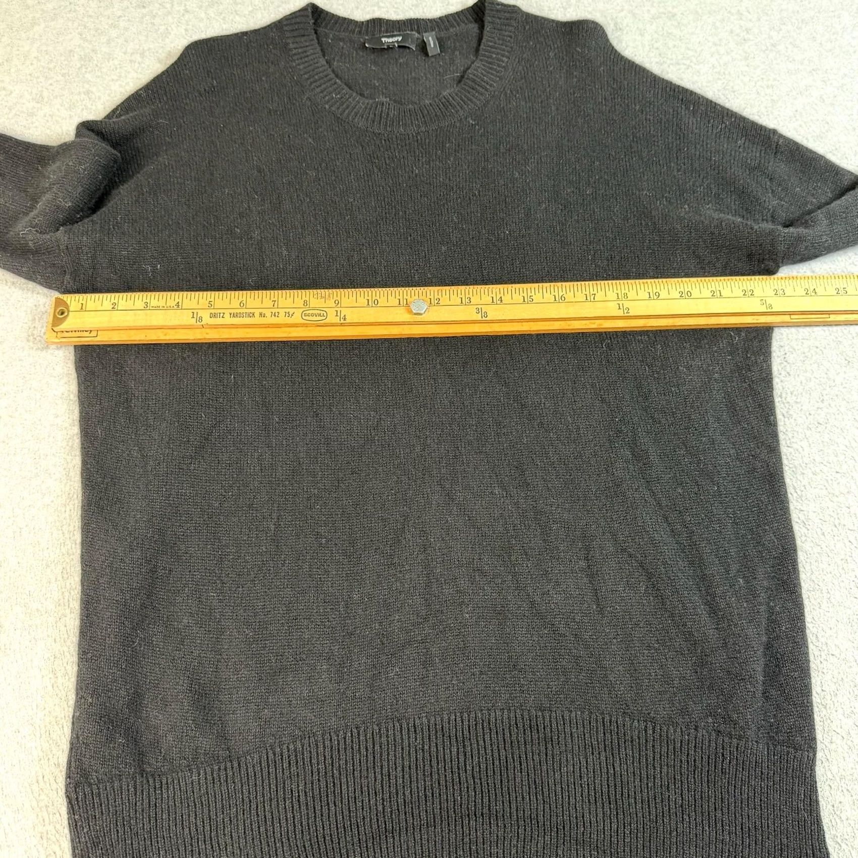 Theory Theory Cashmere Sweater Women M Black Crew Neck Lightweight Knit Pullover Casual Winter Size M / US 6-8 / IT 42-44 - 6 Thumbnail