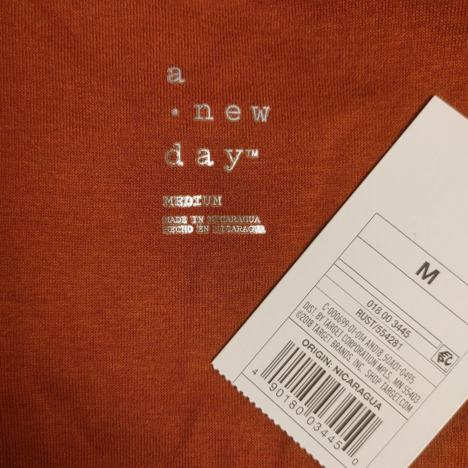 Other A New Day Women's M Burnt Orange Basic Tee Size M / US 6-8 / IT 42-44 - 3 Thumbnail