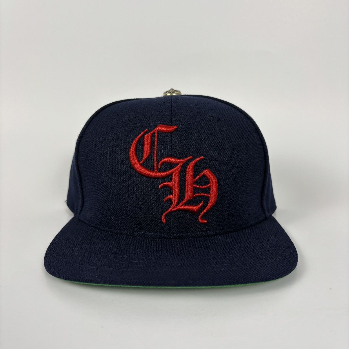 Chrome Hearts Chrome Hearts CH Baseball Hat Navy Red Size ONE SIZE - 1 Thumbnail