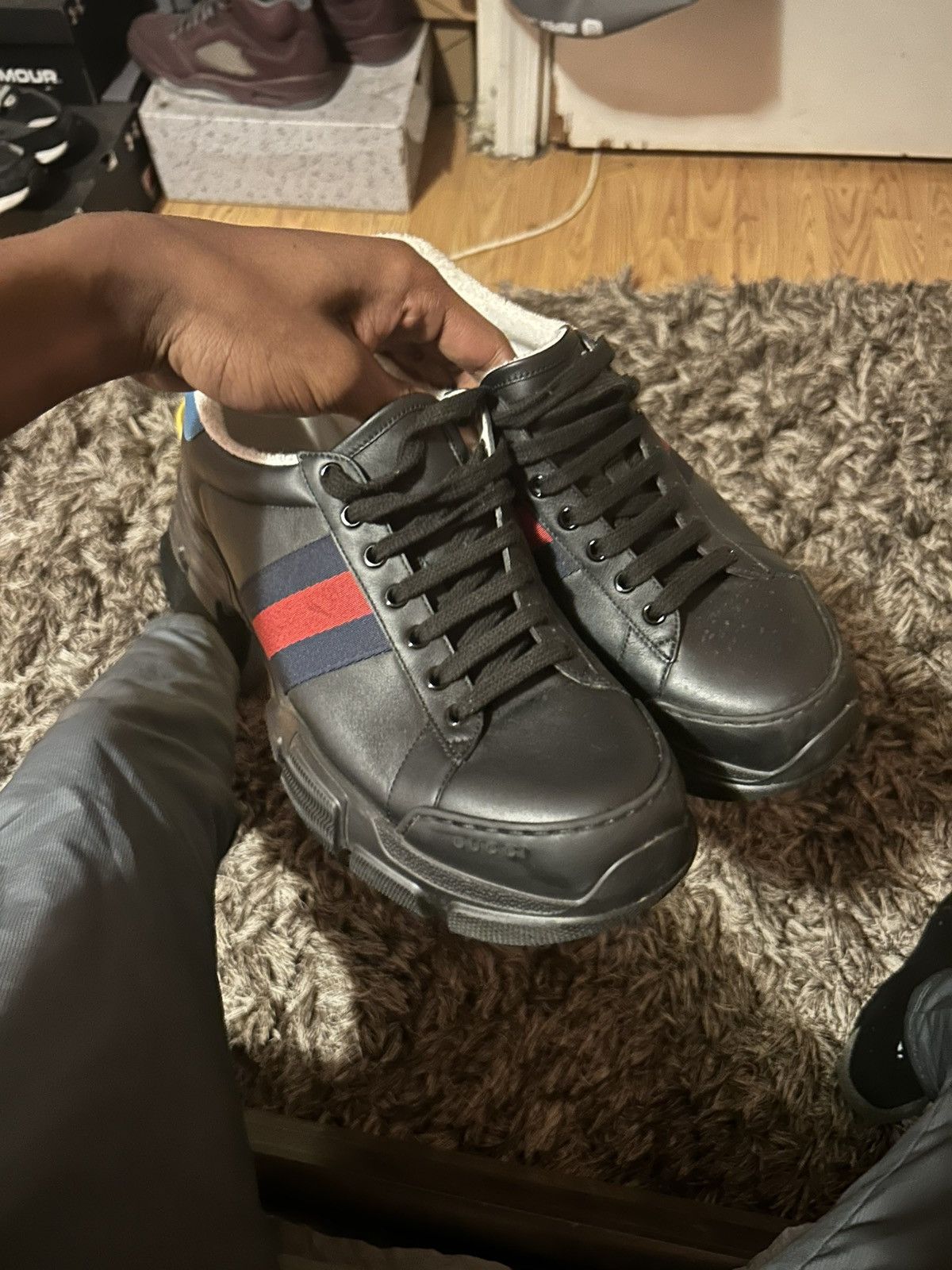 Gucci gucci nathan web marathon sneaker Size US 9 / EU 42 - 2 Thumbnail