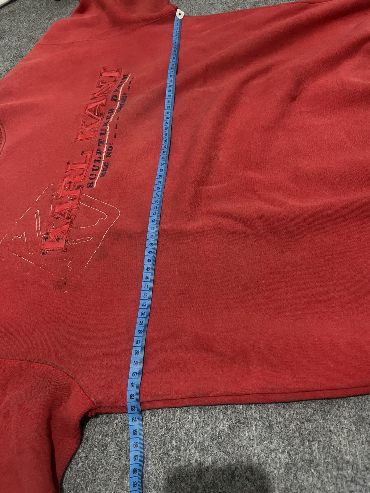 Karl Kani Japanese KarLKani 90’s red Sweater Sculptuared Size US XL / EU 56 / 4 - 13 Thumbnail