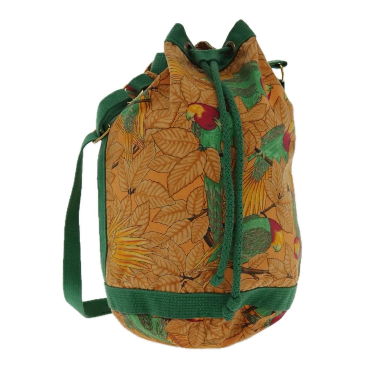 Hermes Hermes Vintage Drawstring Bucket Shoulder Bag Printed Canvas Size ONE SIZE - 1 Thumbnail