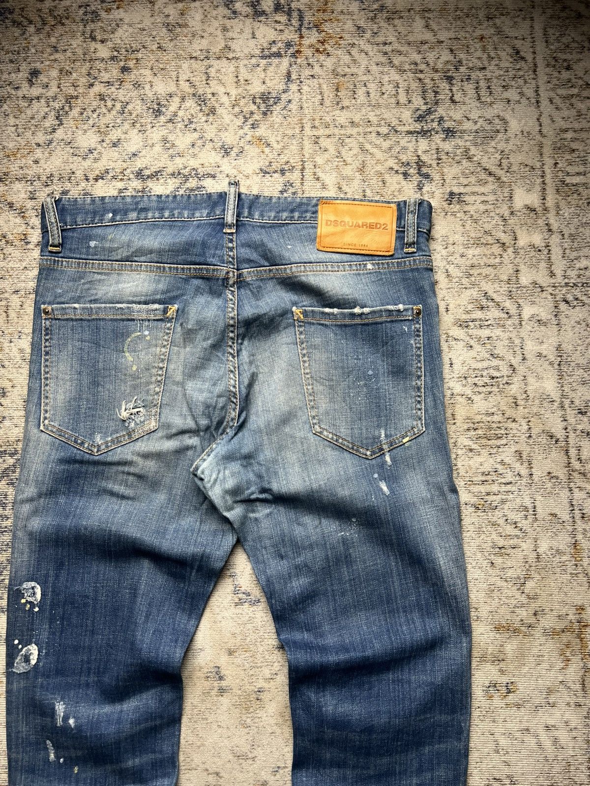 Dsquared2 Dsquared2 Paint Splatter Distressed Jeans Size US 33 - 4 Thumbnail