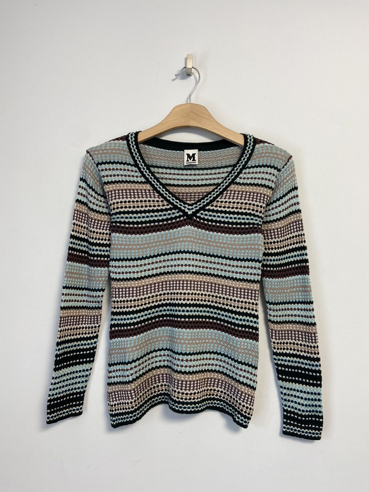 Missoni MISSONI Textured Thin Knit Pullover Sweater Top Size 40 Size M / US 6-8 / IT 42-44 - 1 Thumbnail