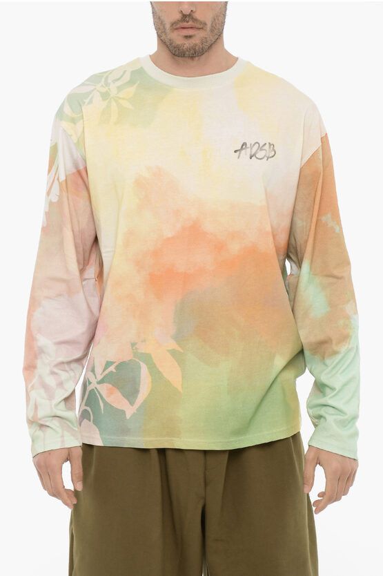 image of Andersson Bell Og1Mm0424 Long Sleeve Crew Neck T-Shirt In Multicolor, Men's (Size Small)