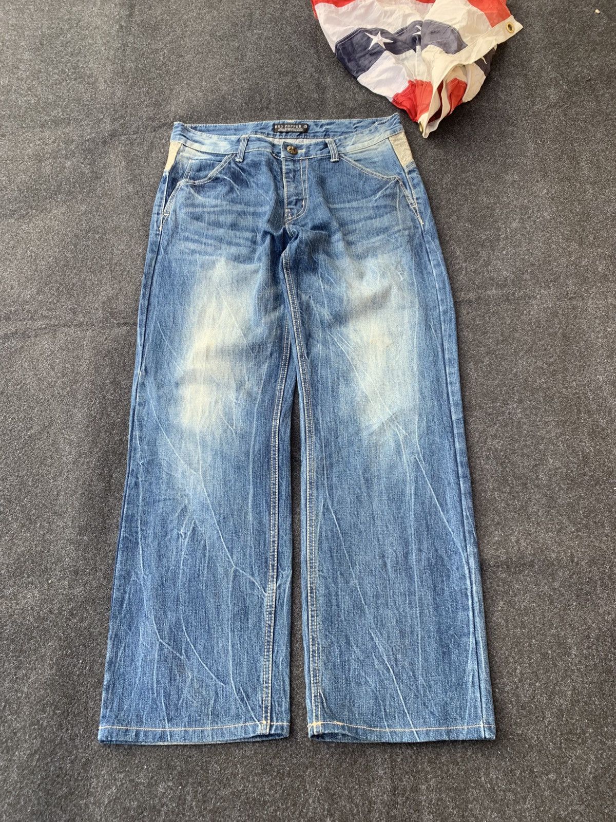 Japanese Brand Red Pepper Japan Street Denim💥 Size US 34 / EU 50 - 3 Thumbnail