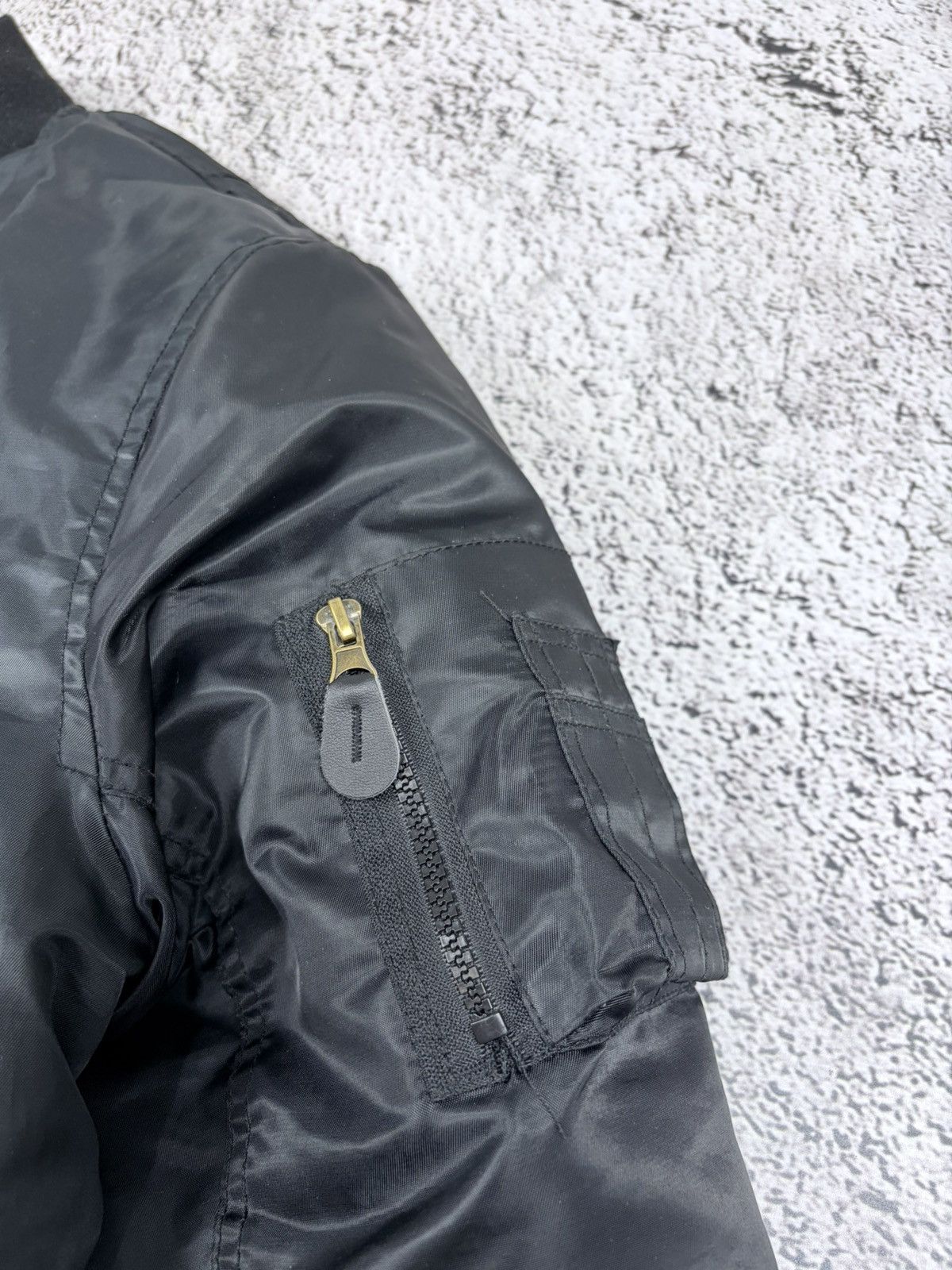 Japanese Brand Mil-Tec US MA1 Flight Bomber Jacket Black Orange S Size US S / EU 44-46 / 1 - 6 Thumbnail