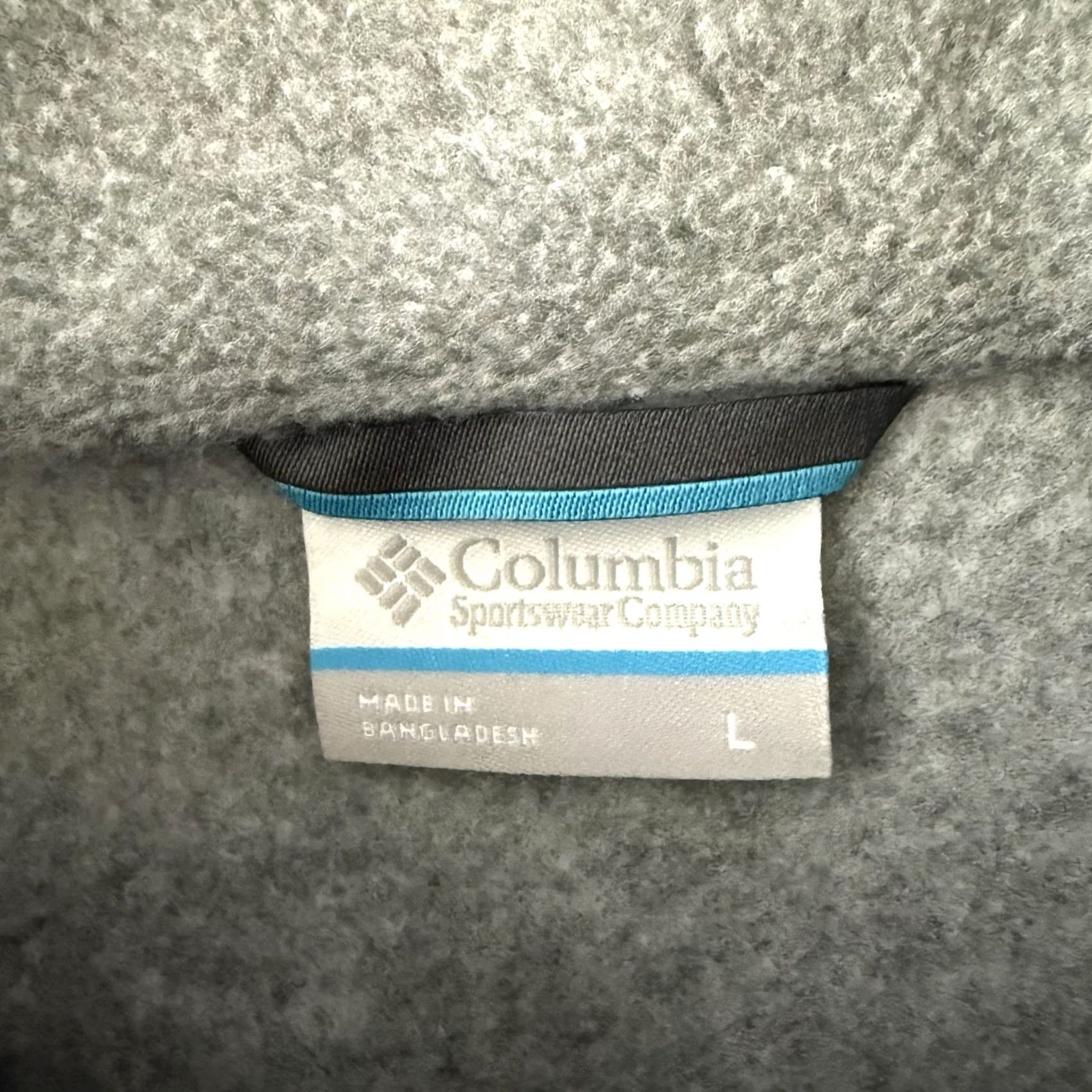 Vintage Columbia Jacket Mens L Steens Mountain Fleece Full Zip Gray Solid Outdoor Casual Workwear Golf Hiking Walking | 29.5" Length | Regular Fit Size US L / EU 52-54 / 3 - 2 Thumbnail