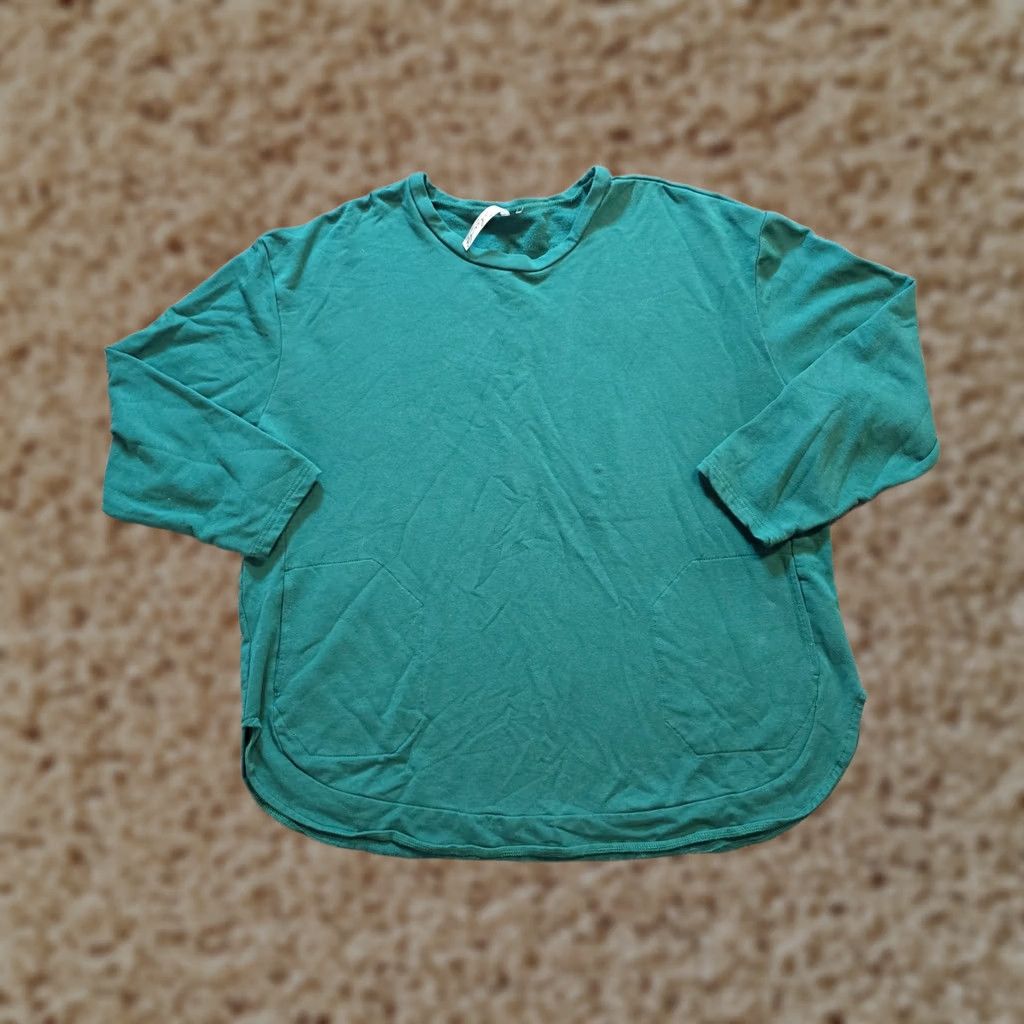 Vintage Lulu B Sweater Womens XL Green Round Neck Pockets Knit Pullover Casual, Office, Workwear, Fall Winter Spring, Regular, Pullover, Cardigan? Size XL / US 12-14 / IT 48-50 - 1 Thumbnail