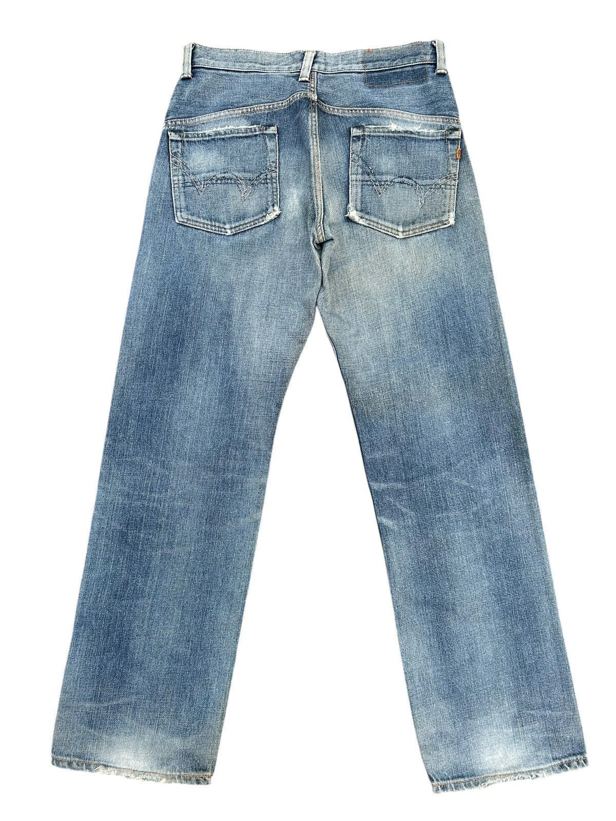 Kapital Vintage Edwin half Selvedge Distressed Denim Jeans Size US 32 / EU 48 - 2 Thumbnail
