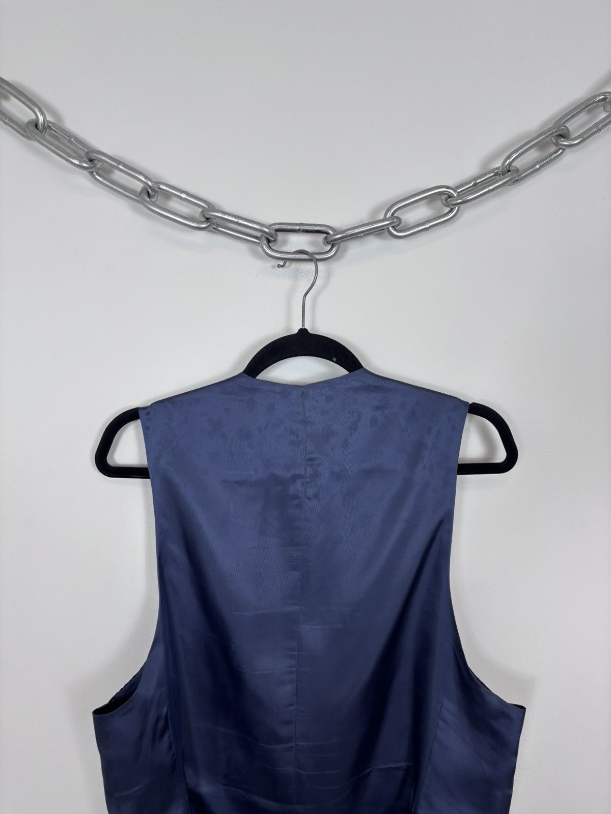 Suitsupply Suitsupply Capetown Men’s Navy Blue Wool Waistcoat Vest Size 38R - 12 Thumbnail