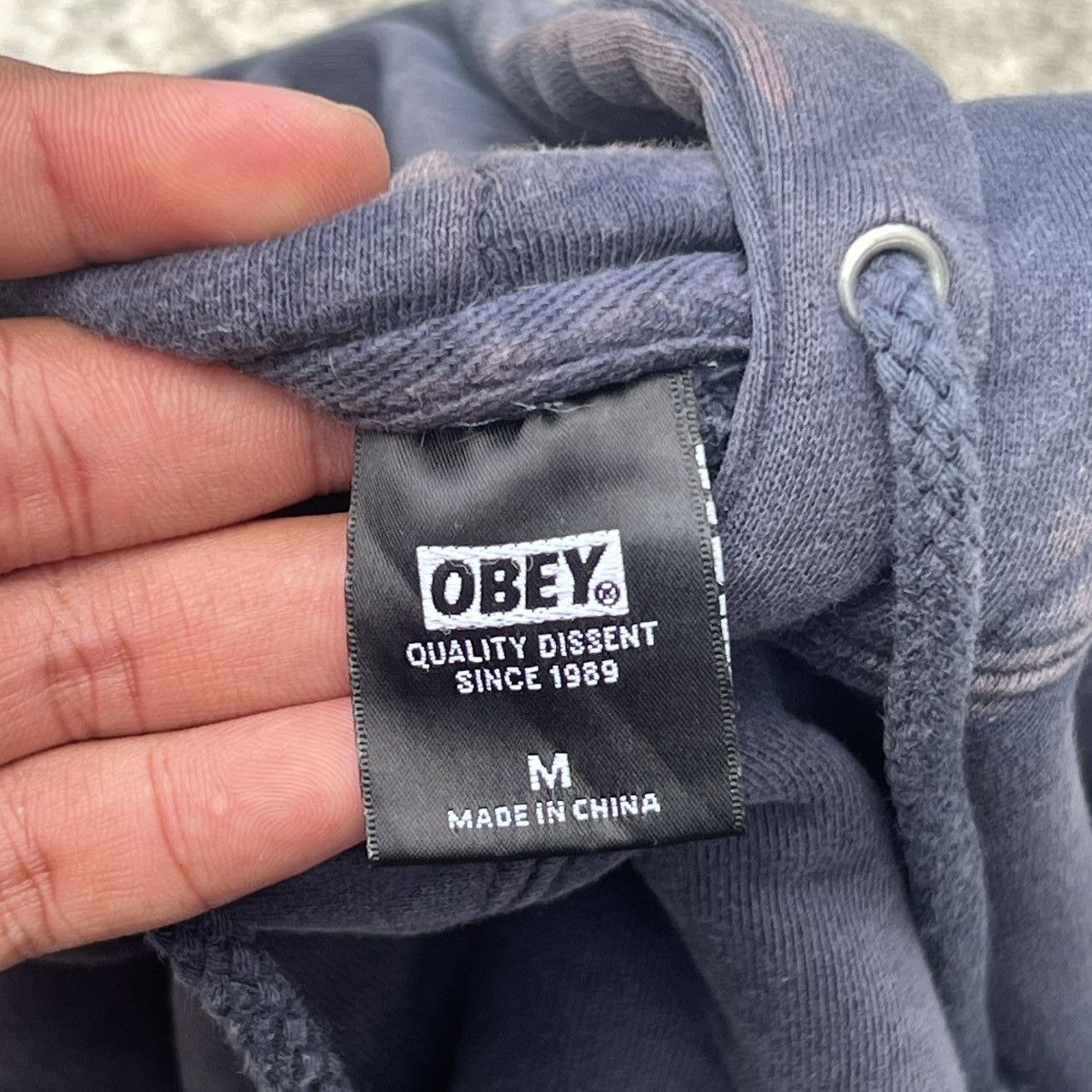 Obey “OBEY” DISTRESS ROSE PRINT HOODIE Size US M / EU 48-50 / 2 - 5 Thumbnail