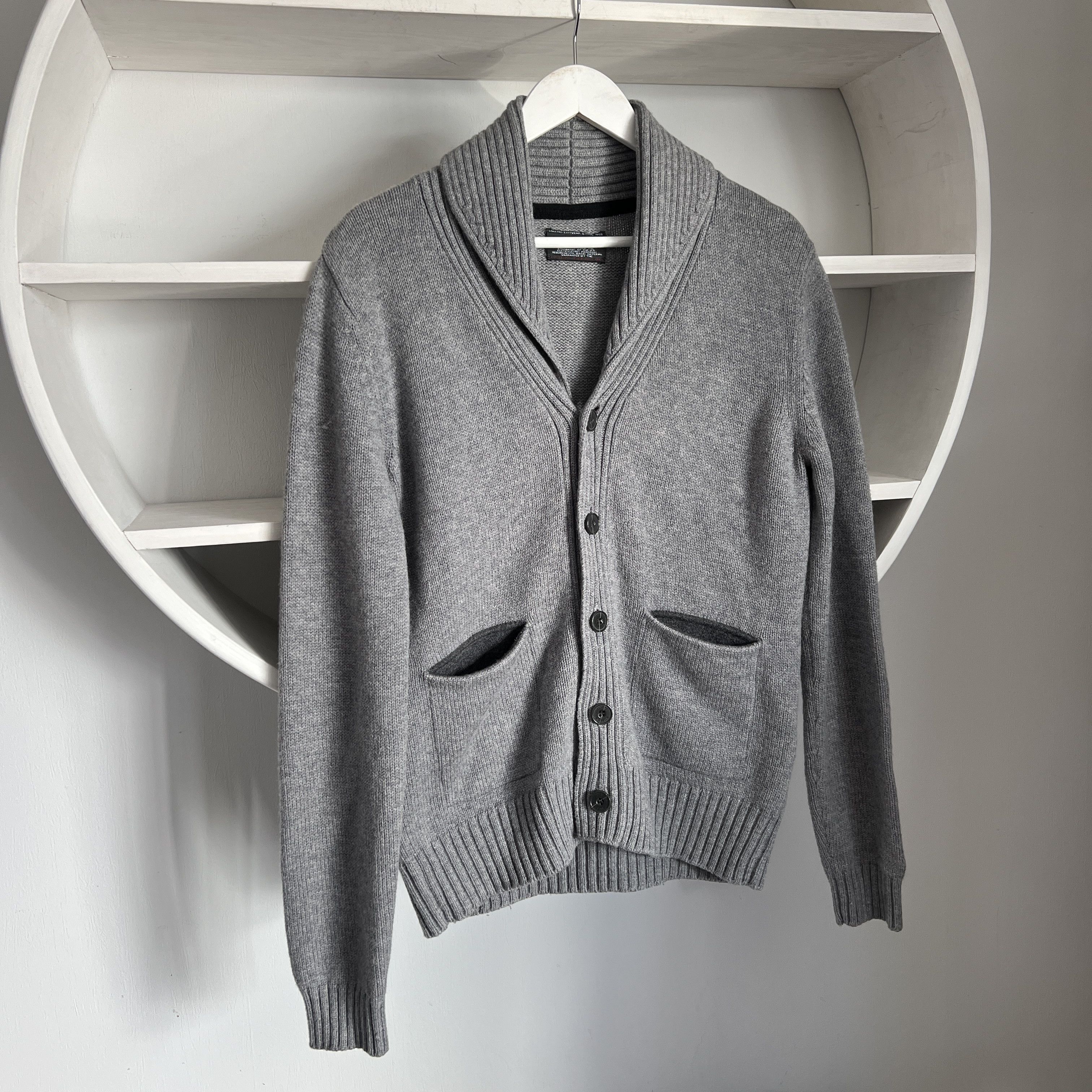 Japanese Brand Men's VINTAGE 55 Wool Knitted Button Cardigan Size M Size US M / EU 48-50 / 2 - 2 Thumbnail