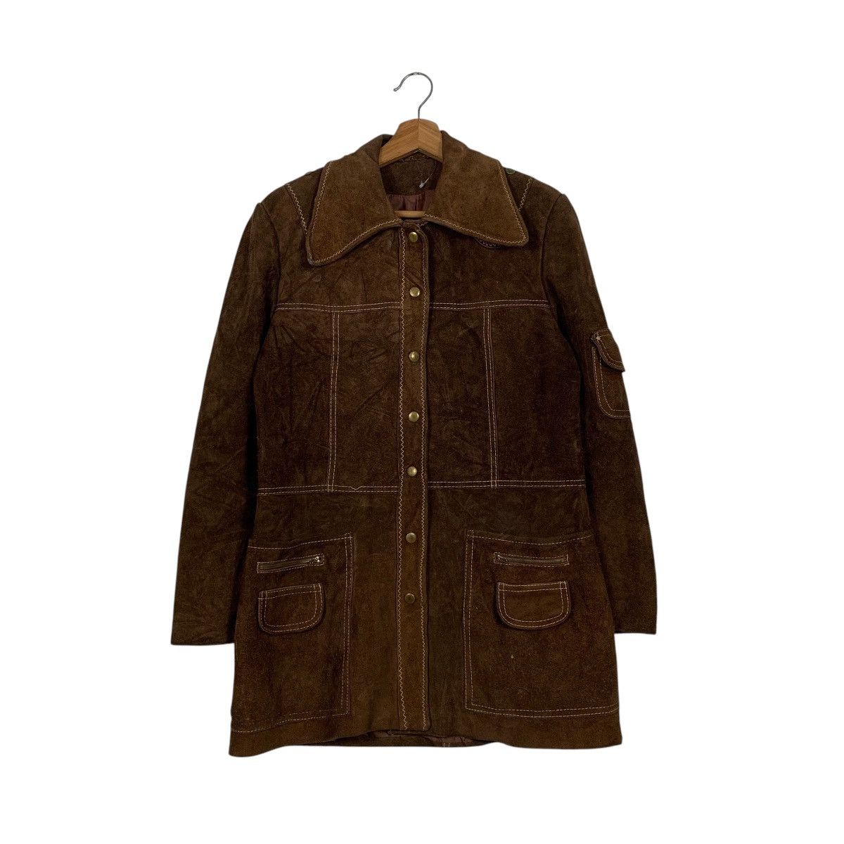 Japanese Brand Vintage Japanese Brand Leather Parka Jacket Size S / US 4 / IT 40 - 1 Thumbnail