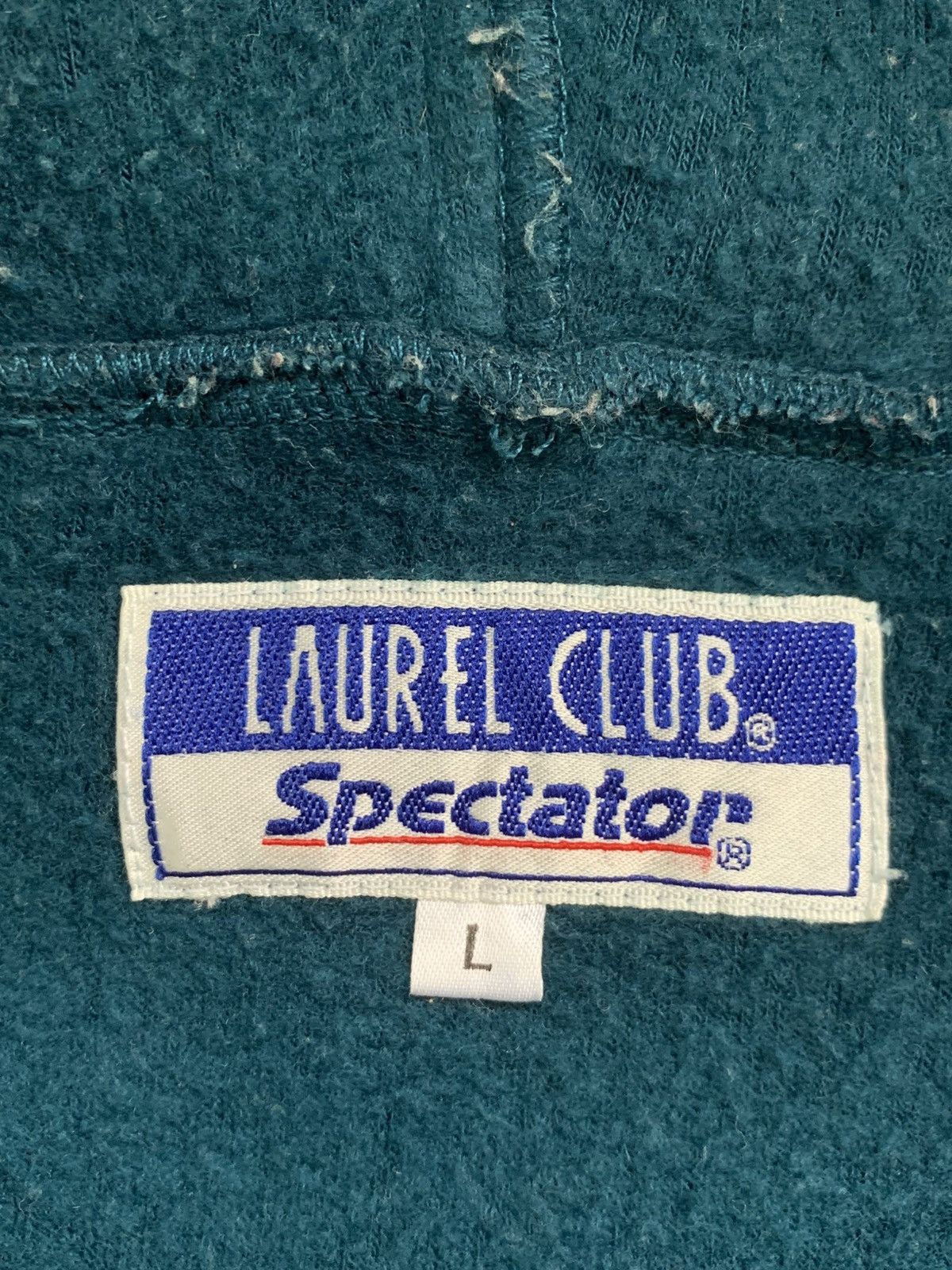 Japanese Brand × Vintage Rare Design Vintage Laurel Club Spectator Fleece Hoodie Size US L / EU 52-54 / 3 - 4 Thumbnail