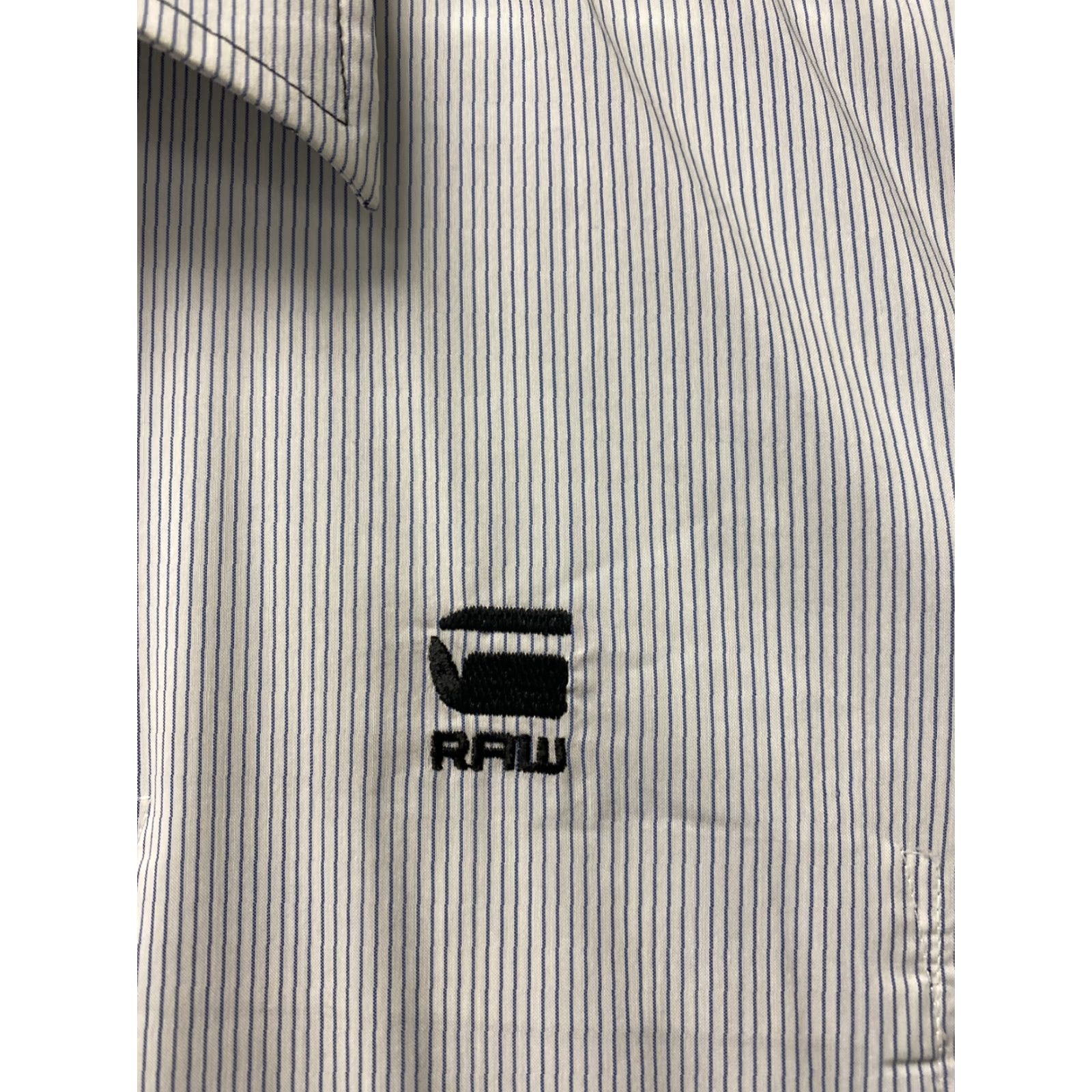 G-Star G-Star Raw Men's Plaid Button-Up Shirt Long Sleeve Casual 82-87 M Gray Stripes Size US M / EU 48-50 / 2 - 4 Thumbnail