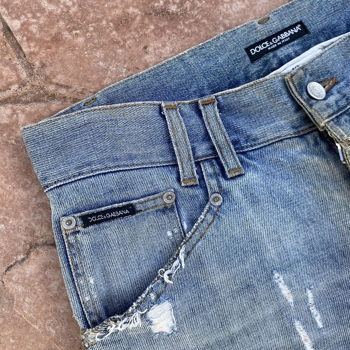 Dolce & Gabbana Thrashed Vintage Dolce & Gabbana ERD GRUNGE JEANS Size US 32 / EU 48 - 8 Thumbnail