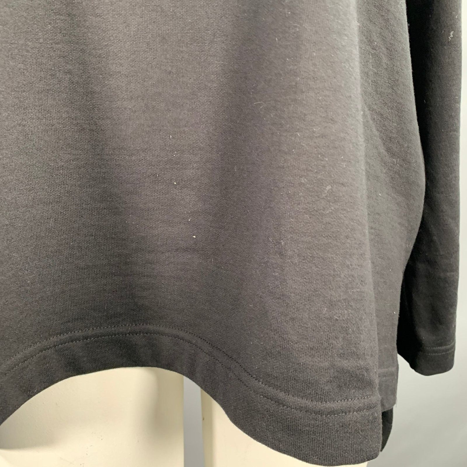 Other Black Cotton Oversized Crew Neck Sweatshirt Casual Top Size ONE SIZE - 5 Thumbnail