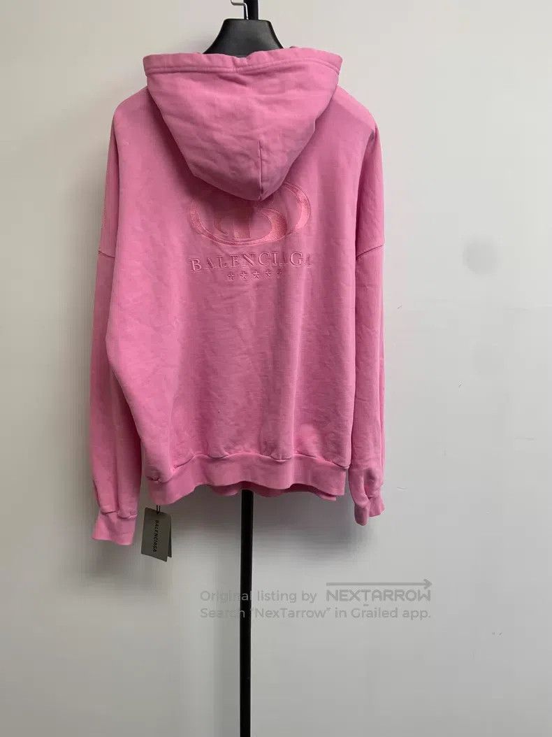 Balenciaga Balenciaga Logo plain color long-sleeve hooded sweatshirt Size US M / EU 48-50 / 2 - 2 Thumbnail