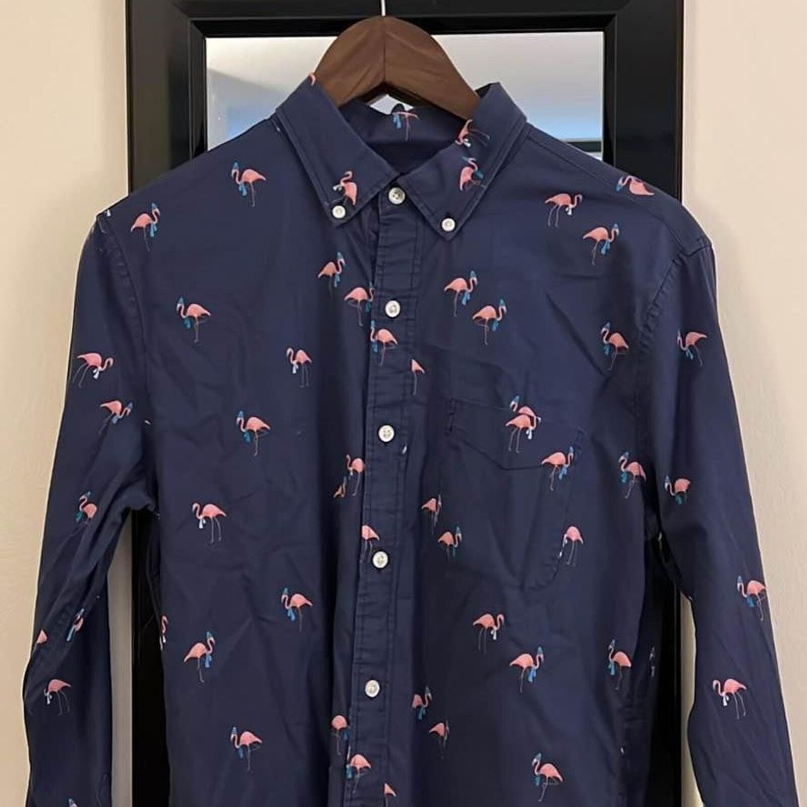 Bonobos Bonobos Flamingo navy party shirt Size US S / EU 44-46 / 1 - 4 Thumbnail
