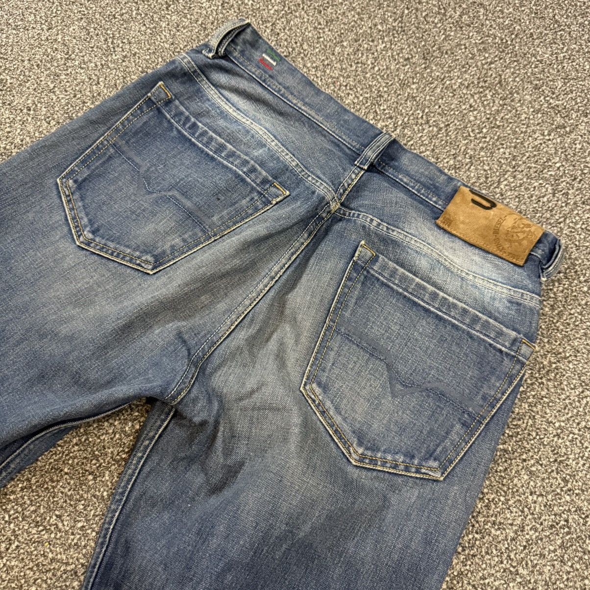 Seditionaries Vintage Y2K Diesel Quratt Baggy Jeans Denim Size US 32 / EU 48 - 9 Thumbnail