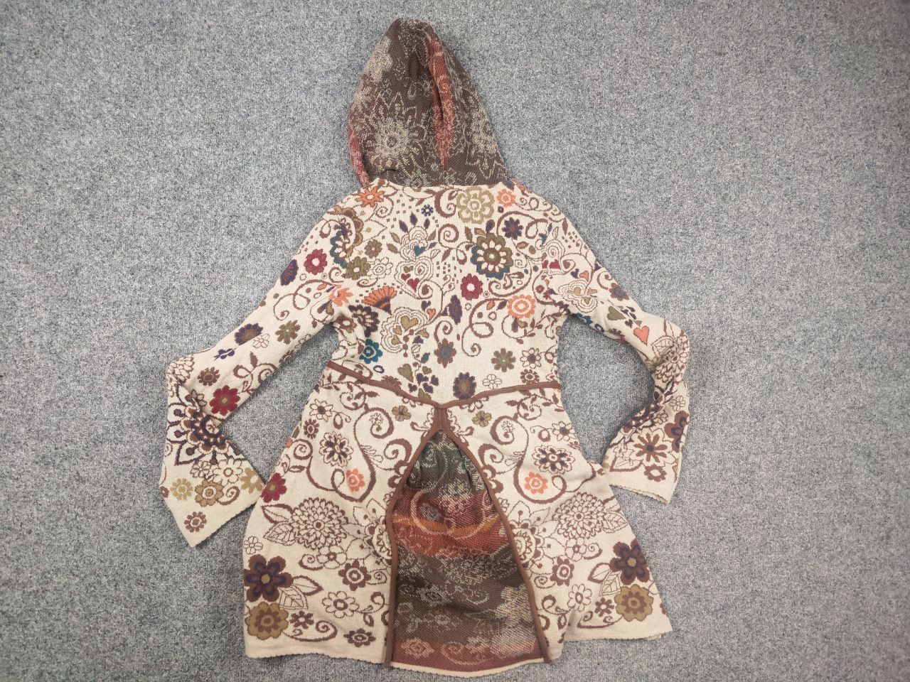 Vintage Ivko Embroidere Wool Cardigan Floral Boho Button Knit Hoodie Size L / US 10 / IT 46 - 13 Thumbnail