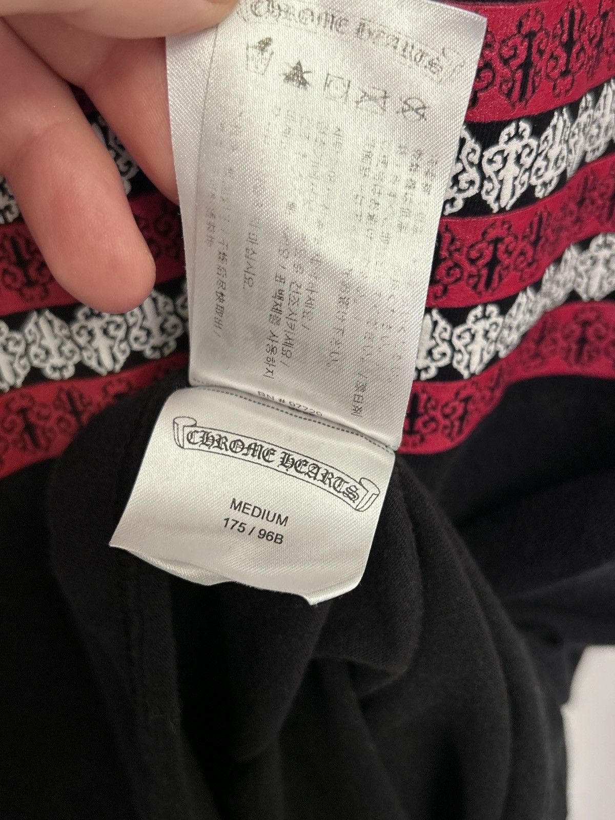 Chrome Hearts Chrome Hearts USA Flag Pocket Long- Sleeve Black M Authentic Size US M / EU 48-50 / 2 - 6 Thumbnail