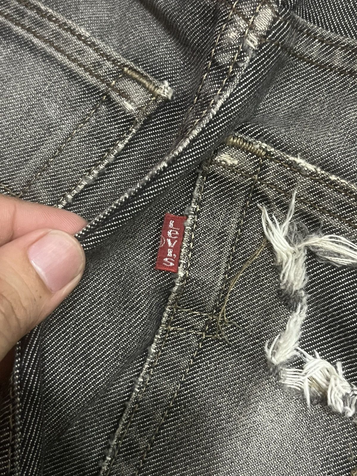 Levi's ⚡️Distressed⚡️Vintage Levi’s 503 Mud Washed Frayed Leg Jeans Size US 34 / EU 50 - 10 Thumbnail