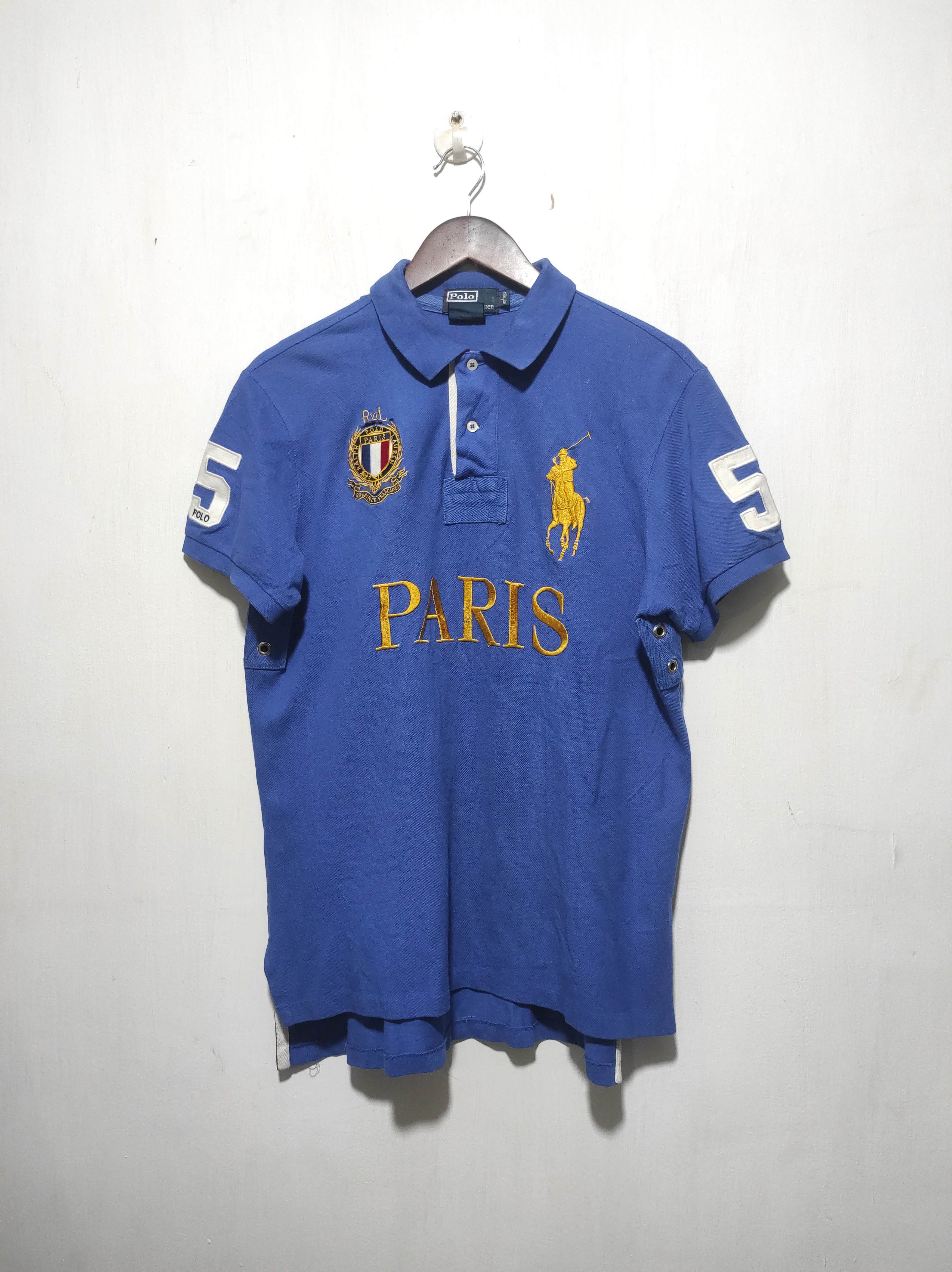 Polo Ralph Lauren Polo Ralph Lauren Paris Polo Shirt Size US L / EU 52-54 / 3 - 2 Thumbnail