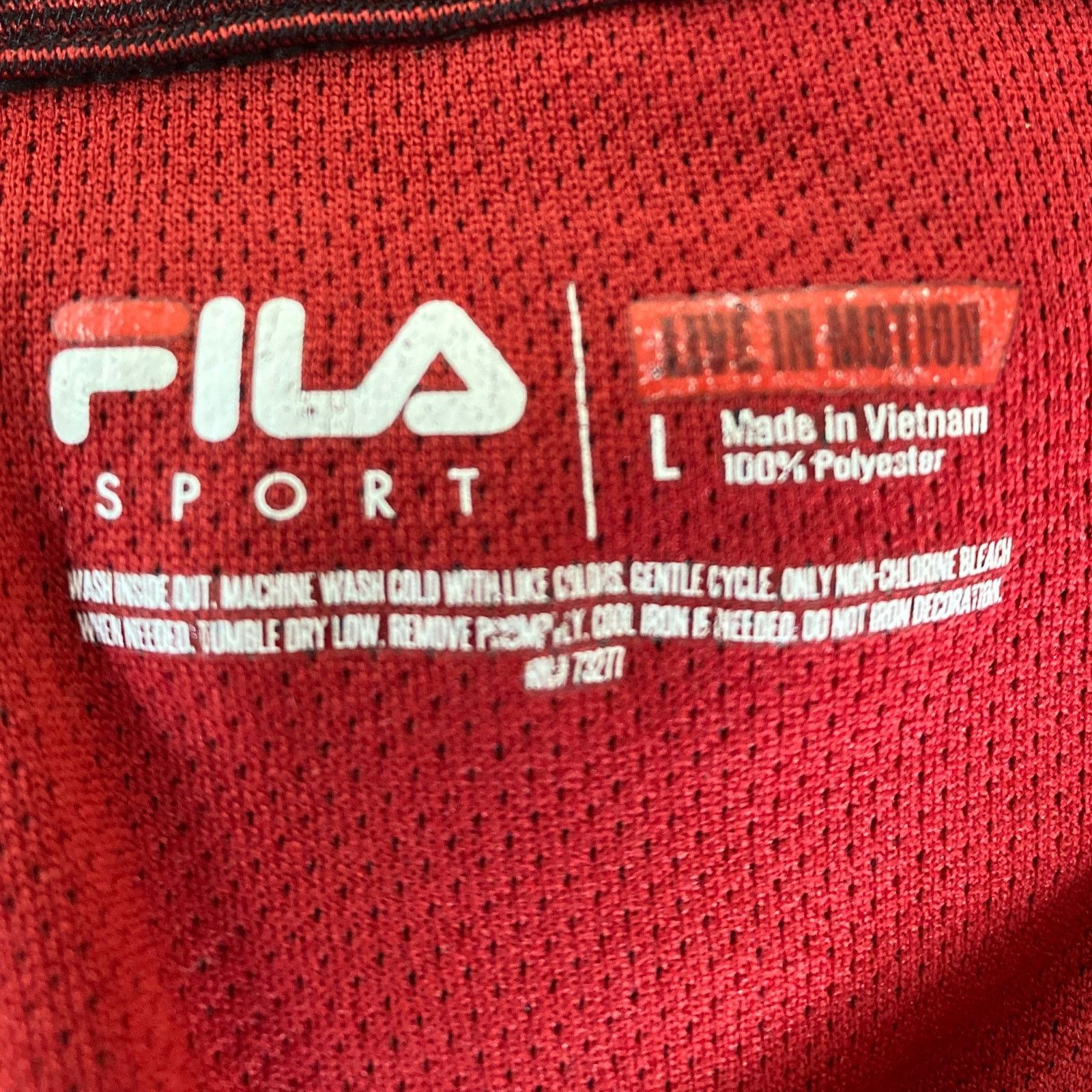 Fila FILA Sport 1/4 Zip Pullover Shirt SZ LG Mock Long Sleeve Size US L / EU 52-54 / 3 - 5 Thumbnail