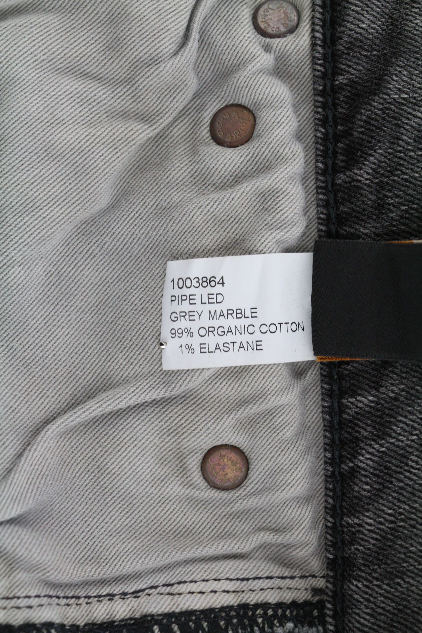 Nudie Jeans PILE LED W30/L32 Grey Marble Organic Skinny Washed 81905 Size US 30 / EU 46 - 9 Thumbnail