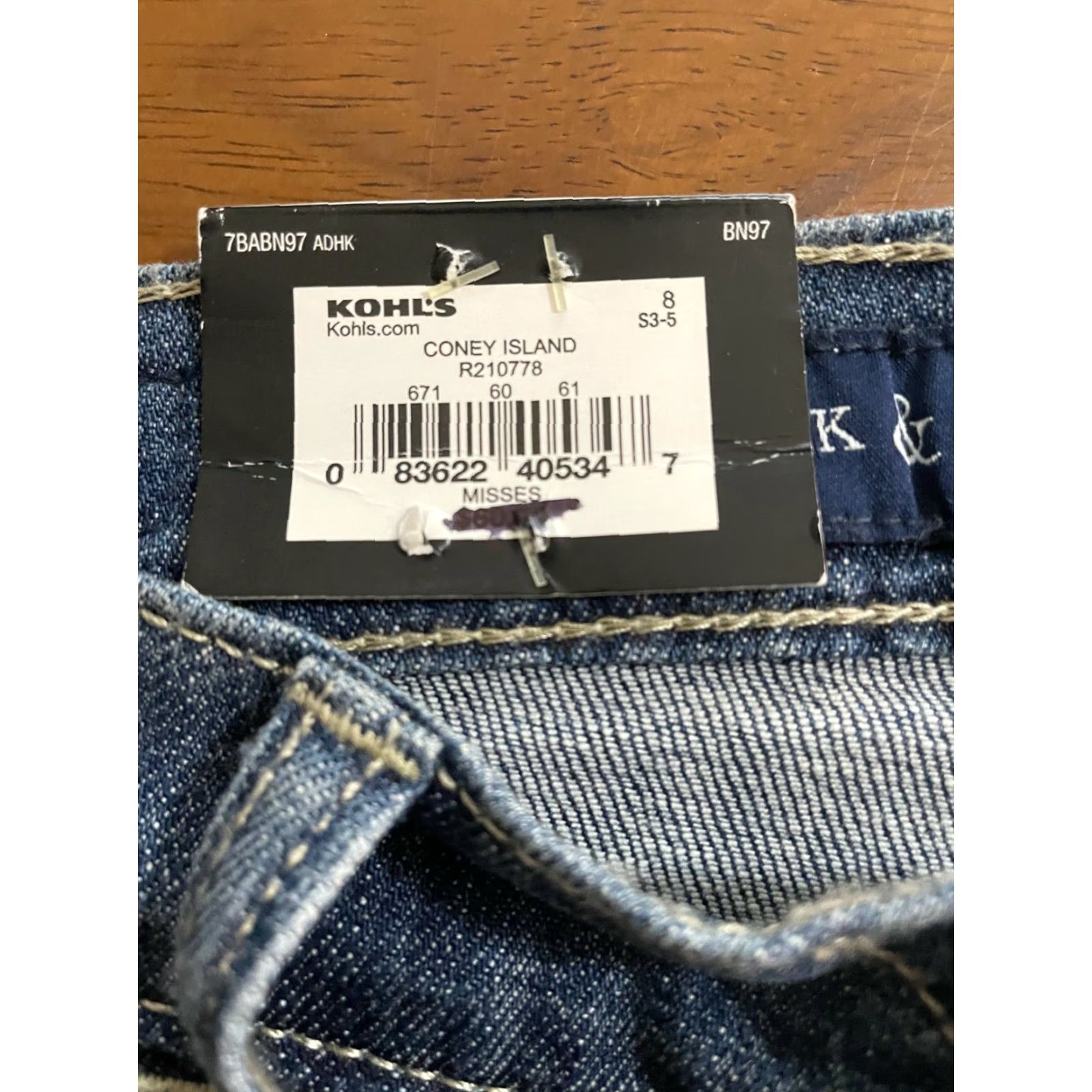 Vintage Rock & Republic Capri Jeans Shirt? Wait. Size 30" / US 8 / IT 44 - 5 Thumbnail
