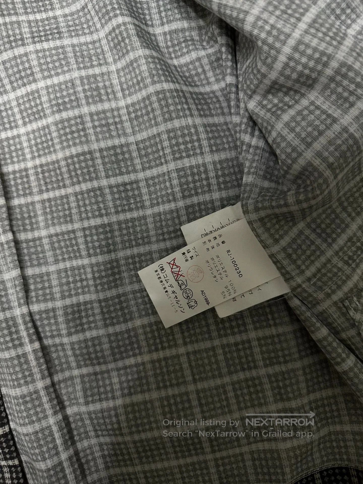 Comme des Garcons Comme des Garçons Checkered Fringed Blazer. Size S / US 4 / IT 40 - 5 Thumbnail