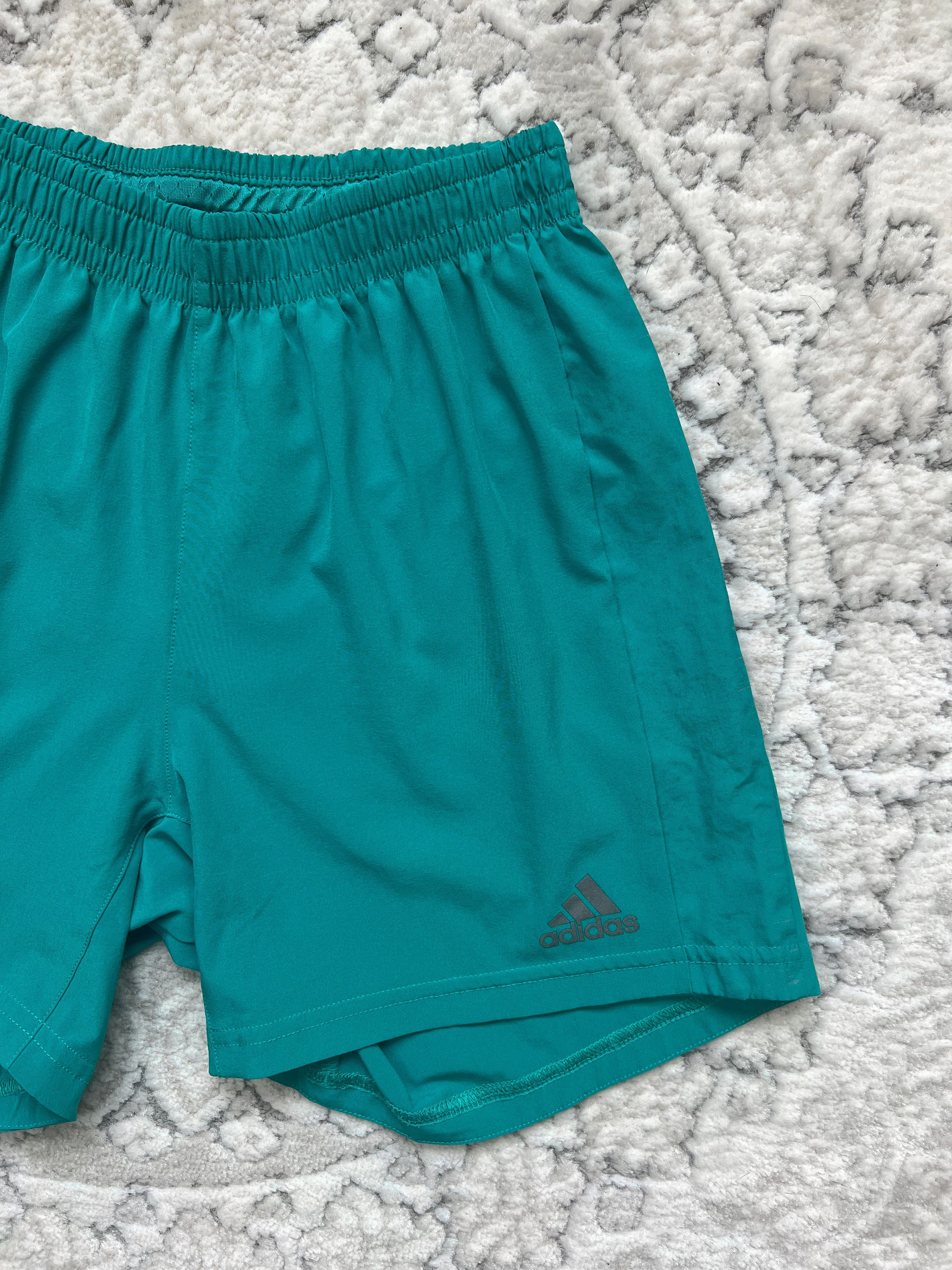 Adidas Adidas Supernova Climalite Running Shorts Teal XS Size 25" / US 0 / IT 36 - 4 Thumbnail