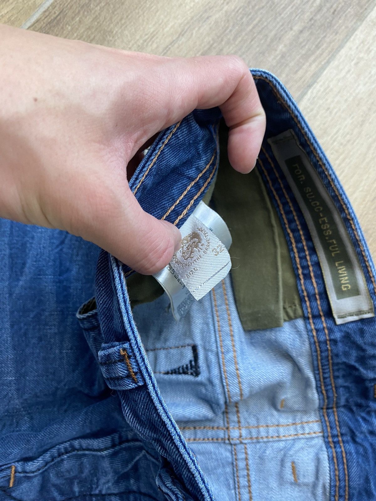 Diesel Diesel Vintage Flared Jeans Washed Baggy Wide Avant Garde Size US 32 / EU 48 - 10 Thumbnail