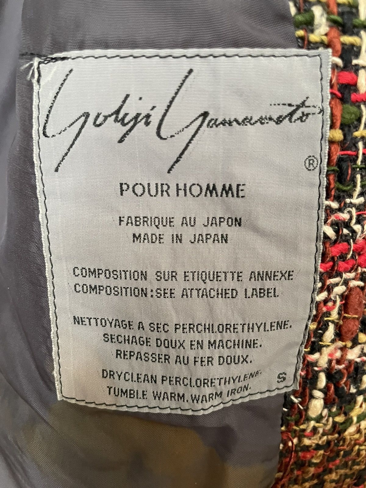 Yohji Yamamoto 80’s Pour Homme Silk-Linen Tweed Sport Coat Size US S / EU 44-46 / 1 - 7 Thumbnail
