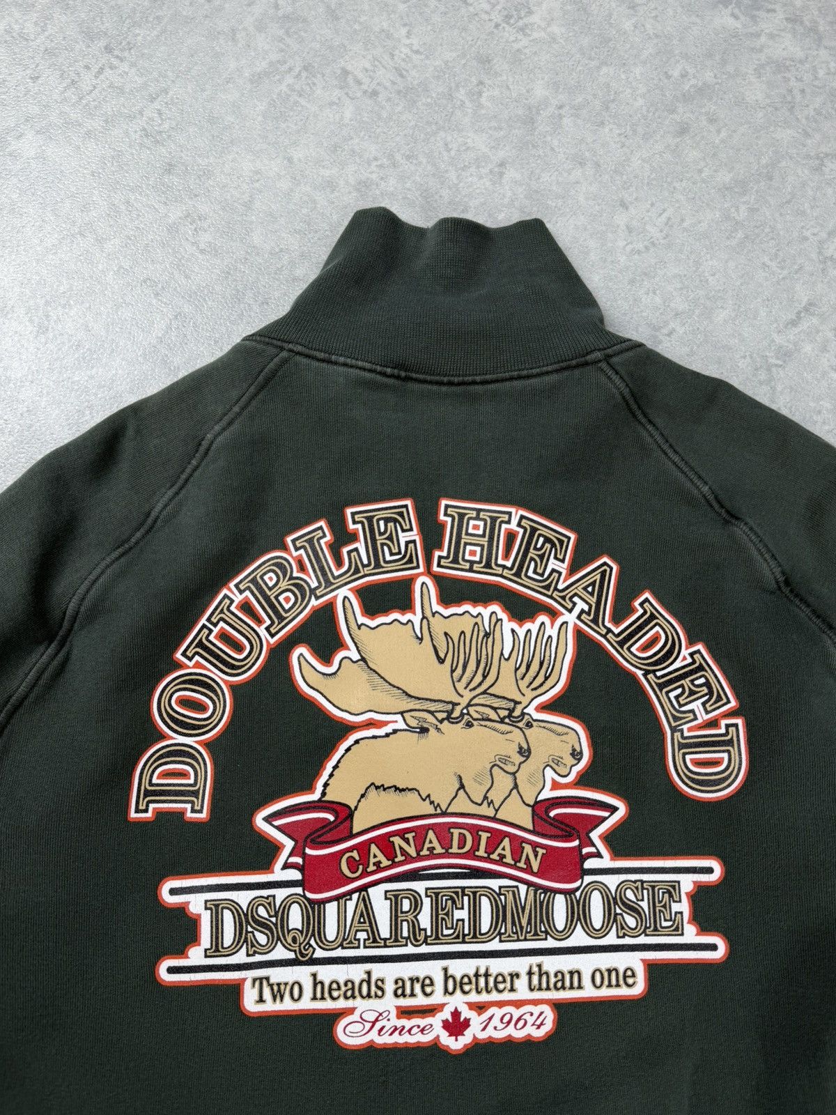 Dsquared2 DSQUARED2 Double Headed Canadian Moose Zip Sweatshirt Jacket Size US L / EU 52-54 / 3 - 16 Thumbnail