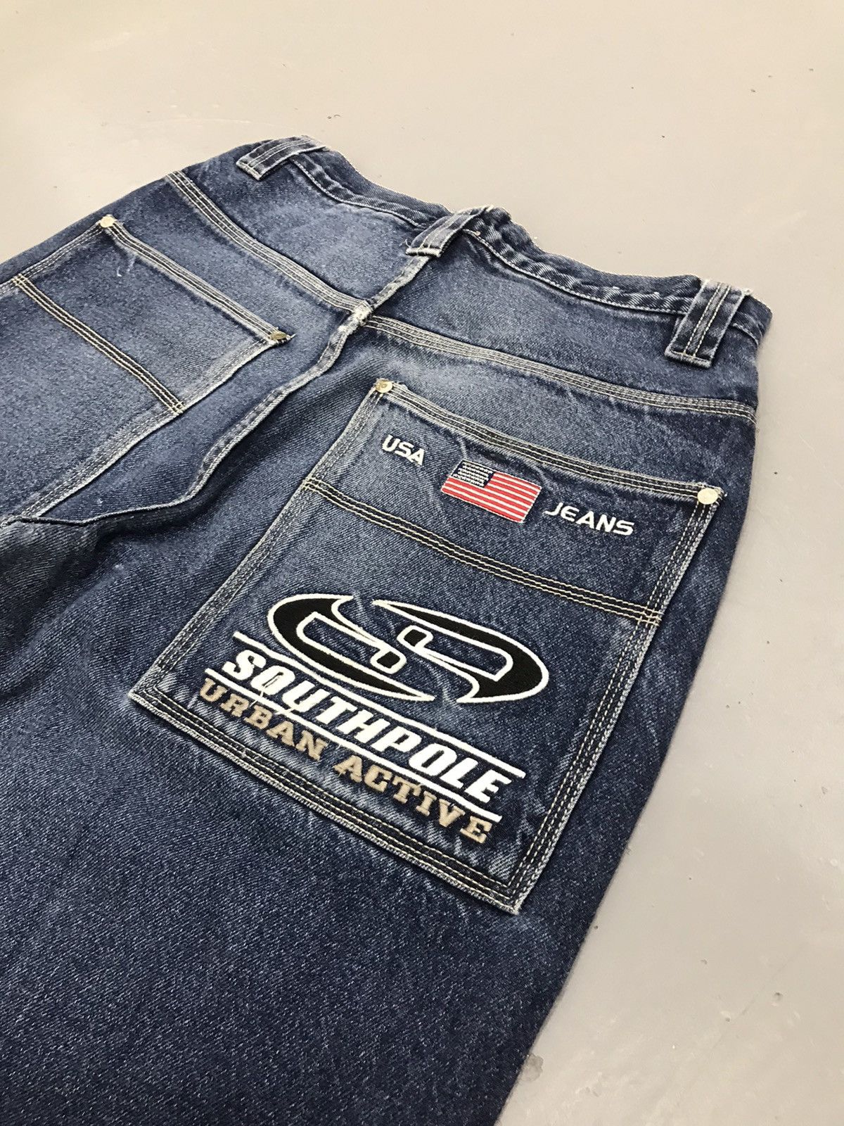 Vintage Southpole embroidered denim